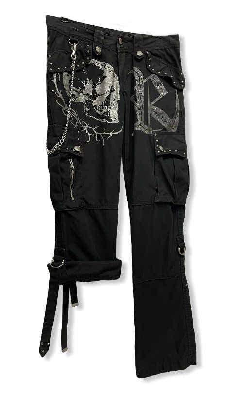 Riot Division Japanese Brand RIOT Punk Bondage Cargo Pants Size 27" / US 4 / IT 40 - 5 Thumbnail