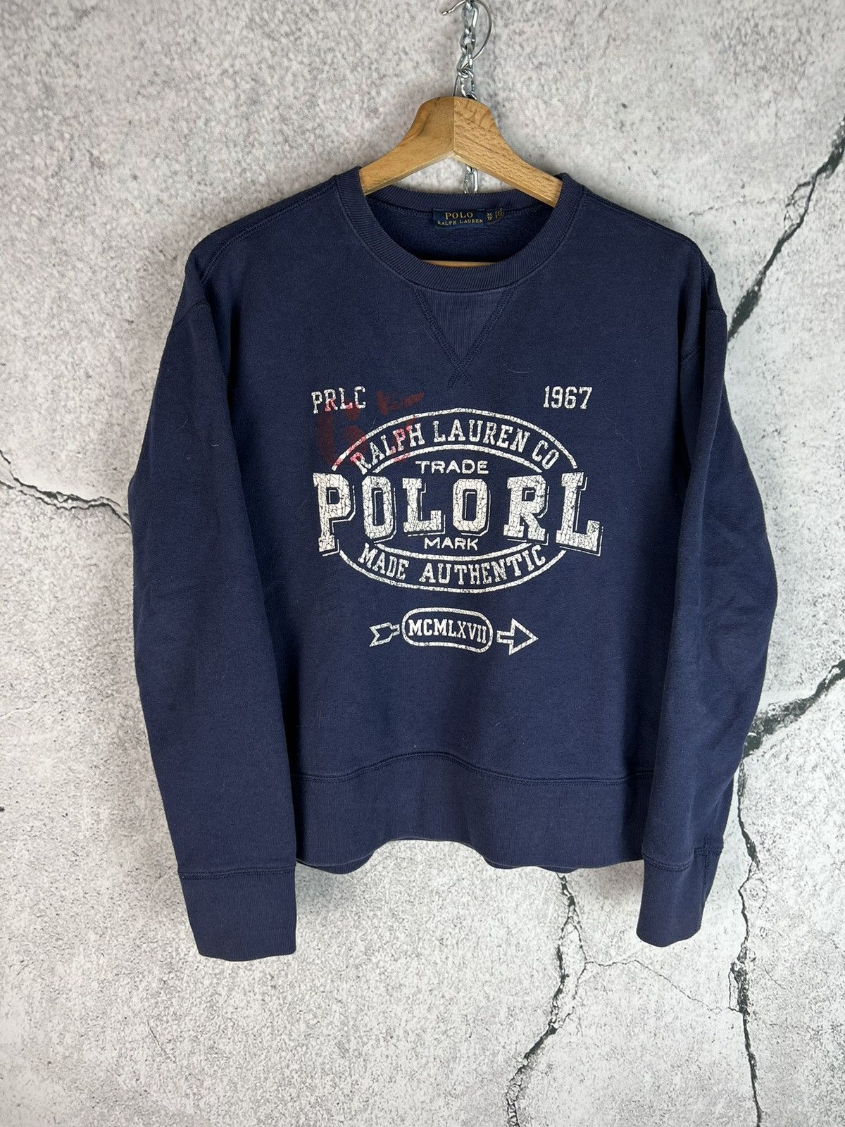 Polo Ralph Lauren Polo Ralph Lauren distressed logo sweatshirt Size US XS / EU 42 / 0 - 1 Thumbnail