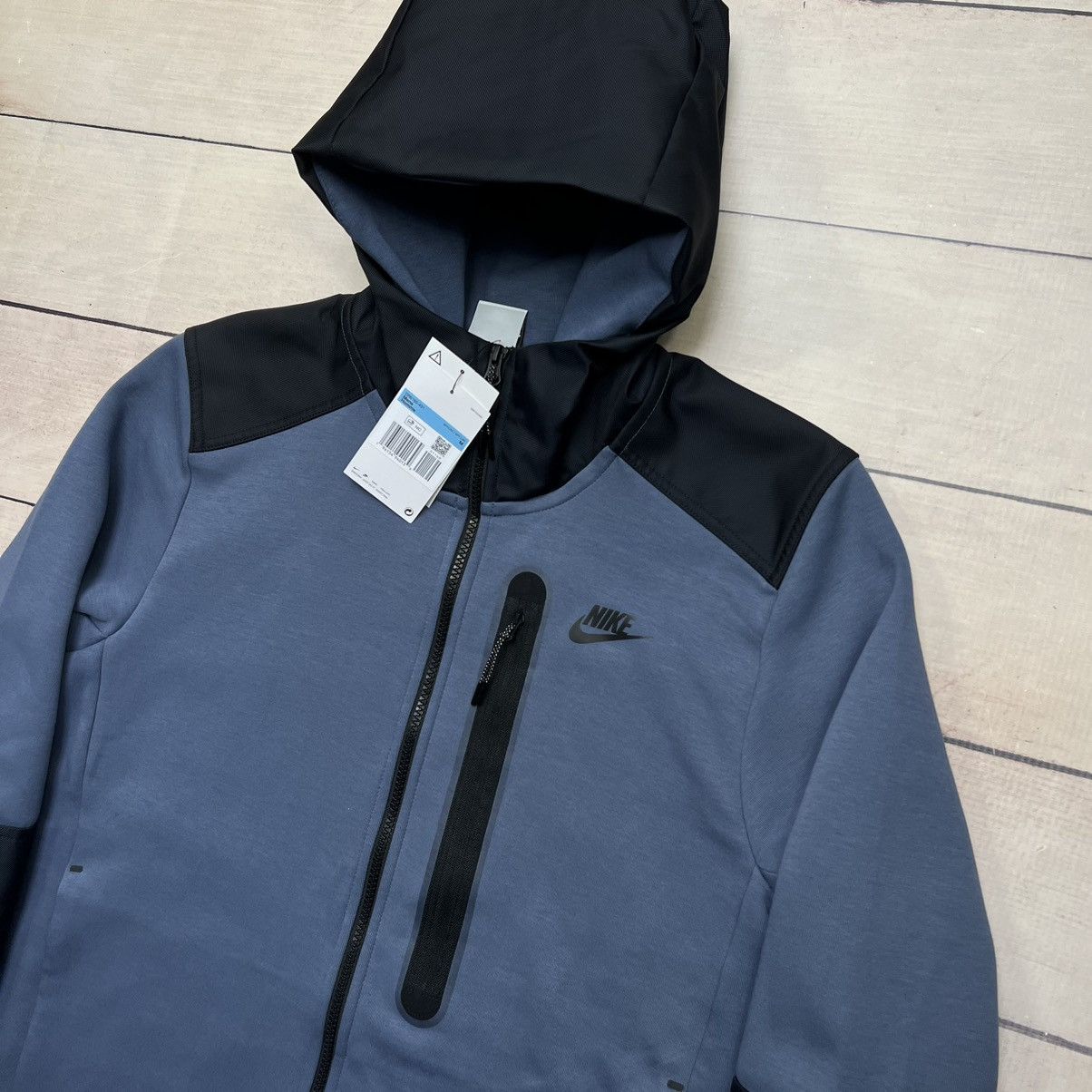Nike Nike Tech Fleece Navy Black Zip Up Hoodie Size US M / EU 48-50 / 2 - 3 Thumbnail