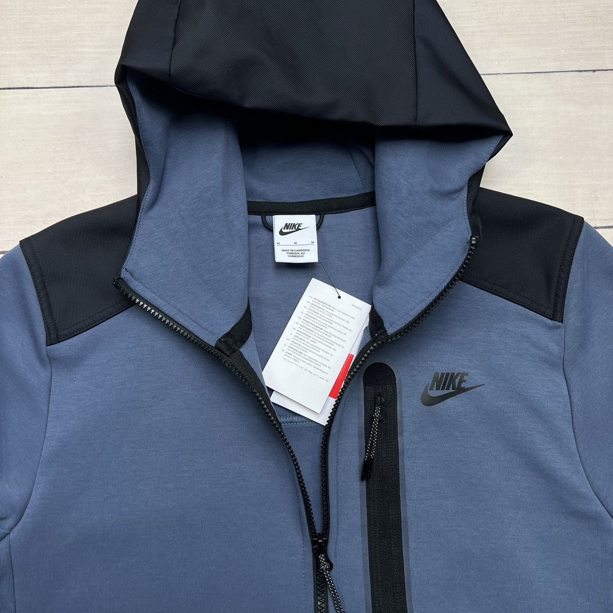 Nike Nike Tech Fleece Navy Black Zip Up Hoodie Size US M / EU 48-50 / 2 - 5 Thumbnail