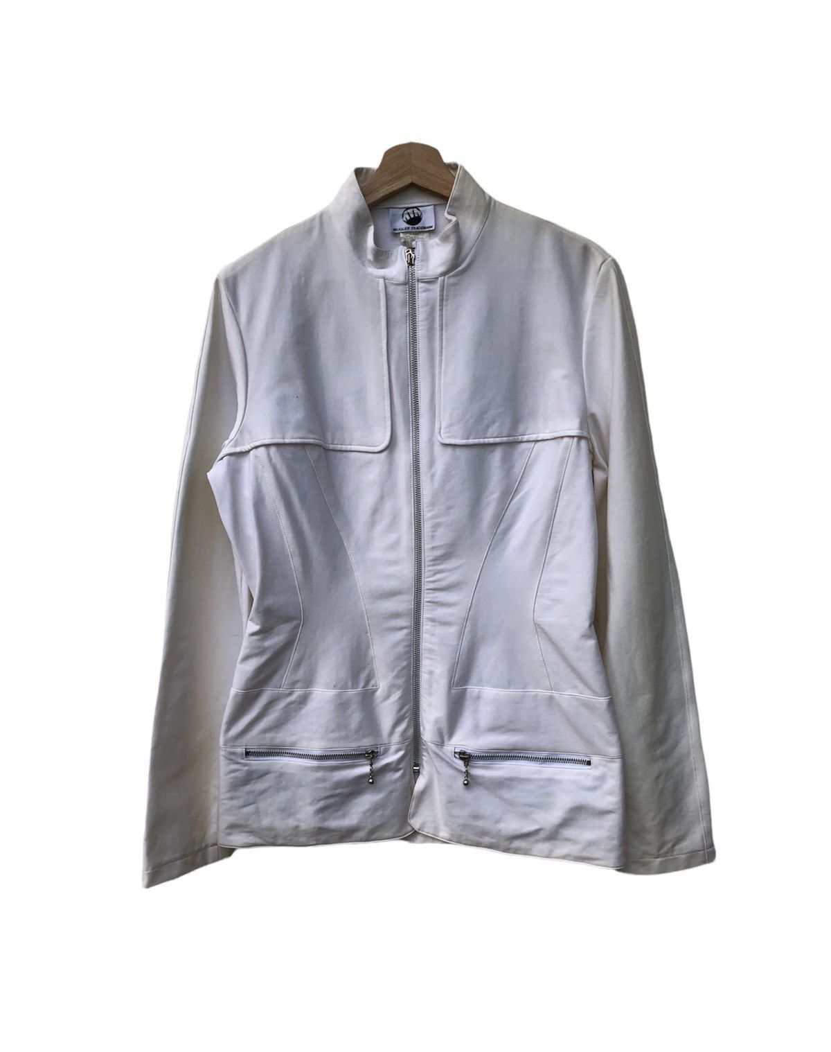 Other 🔥Vintage 90s Thiery Mugler Trademarks Casual Jacket Size M / US 6-8 / IT 42-44 - 1 Thumbnail