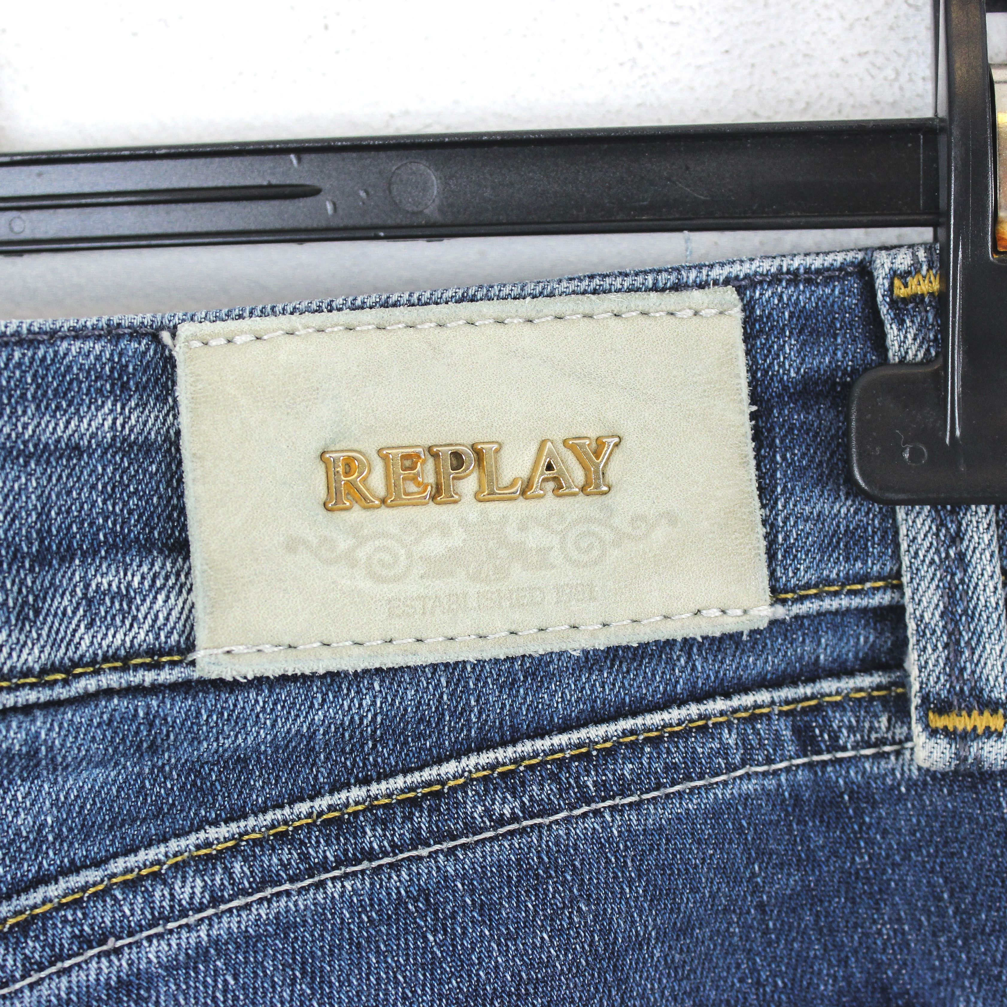 Replay PEARL Women W29 L34 Slim Straight Jeans Denim Pants Trousers Size 29" - 5 Thumbnail