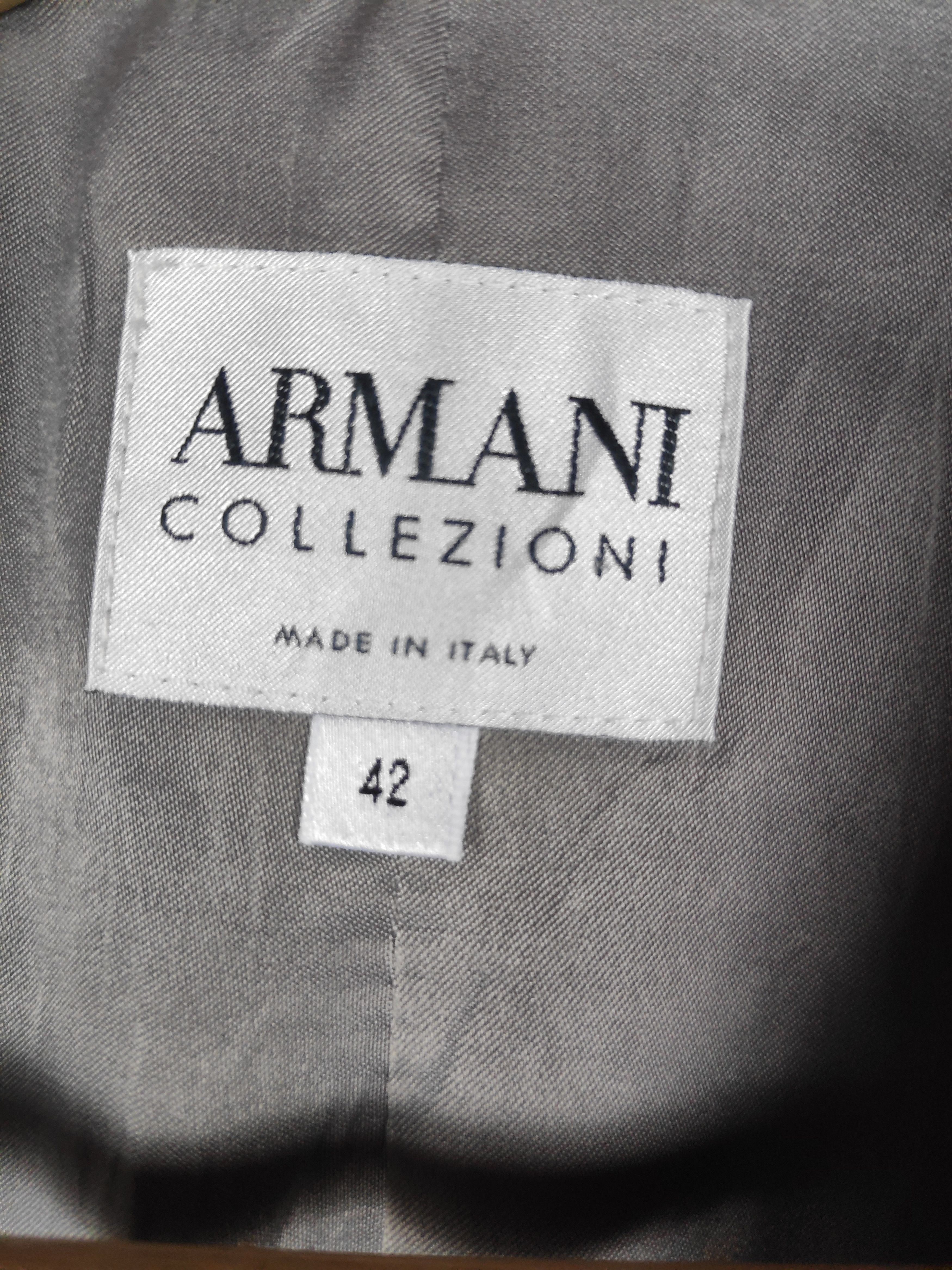 Armani 🔥Best Offer🔥 Armani Collezioni Italy Tweed Jacket Size US XS / EU 42 / 0 - 5 Thumbnail