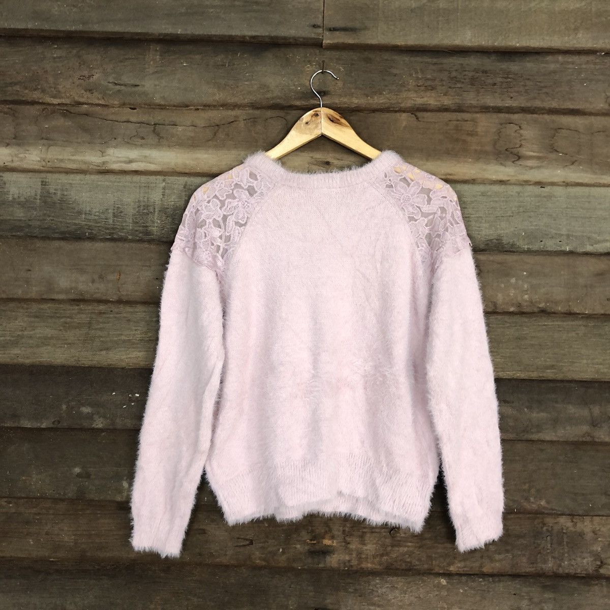 Homespun Knitwear DLL GU Japan Mohair Shag Shaggy sexy fleece Knitwear #c1092 Size L / US 10 / IT 46 - 11 Thumbnail