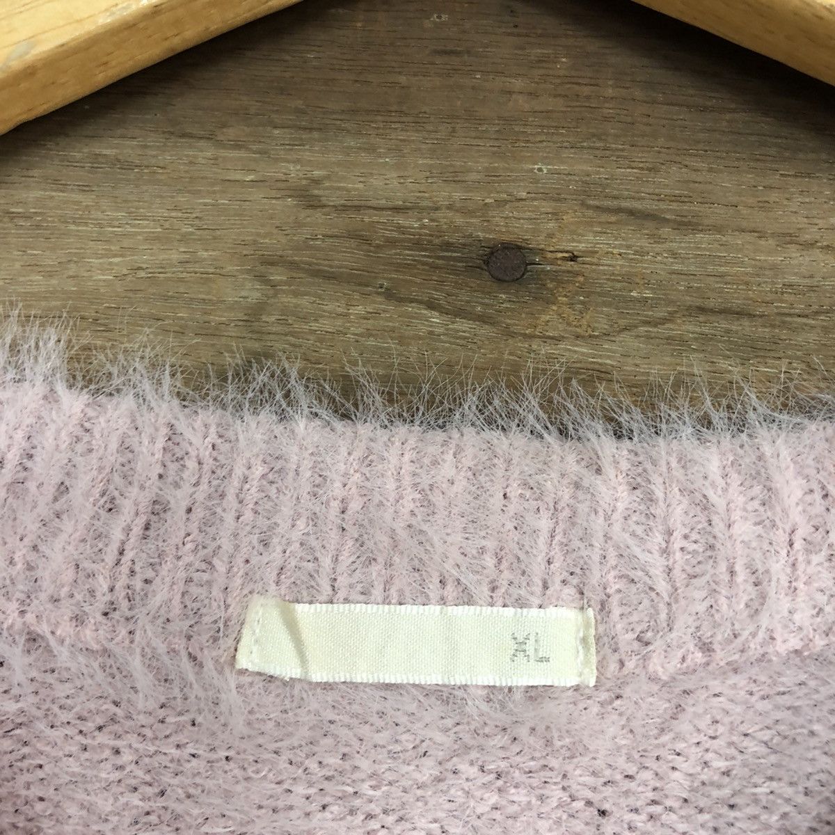 Homespun Knitwear DLL GU Japan Mohair Shag Shaggy sexy fleece Knitwear #c1092 Size L / US 10 / IT 46 - 10 Thumbnail
