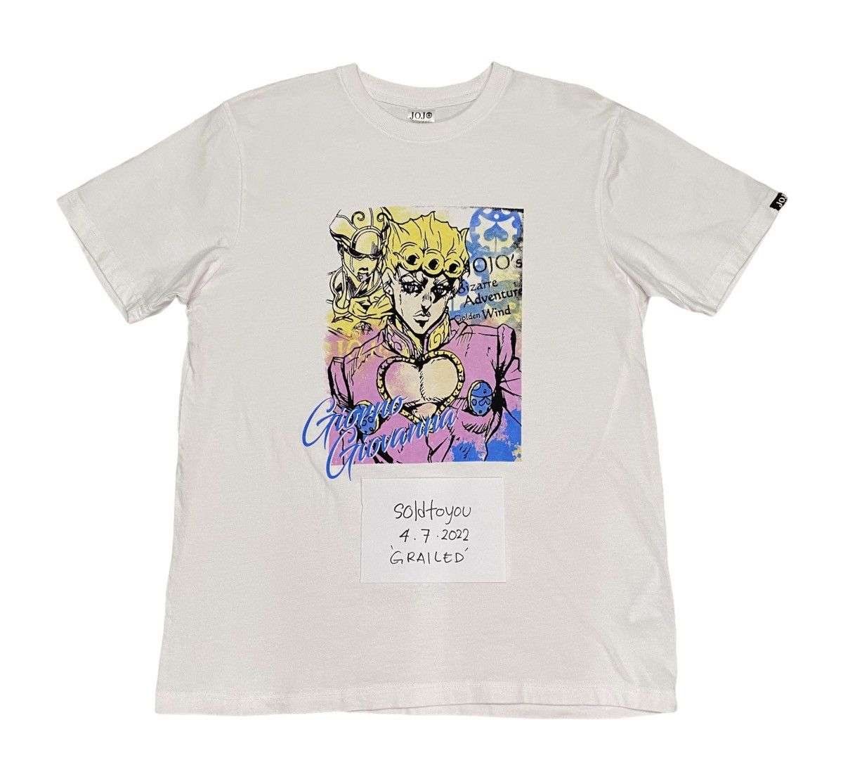 Anime JoJo Bizzare Advanture Golden Wind Giorno Anime T Shirt Size US L / EU 52-54 / 3 - 1 Thumbnail