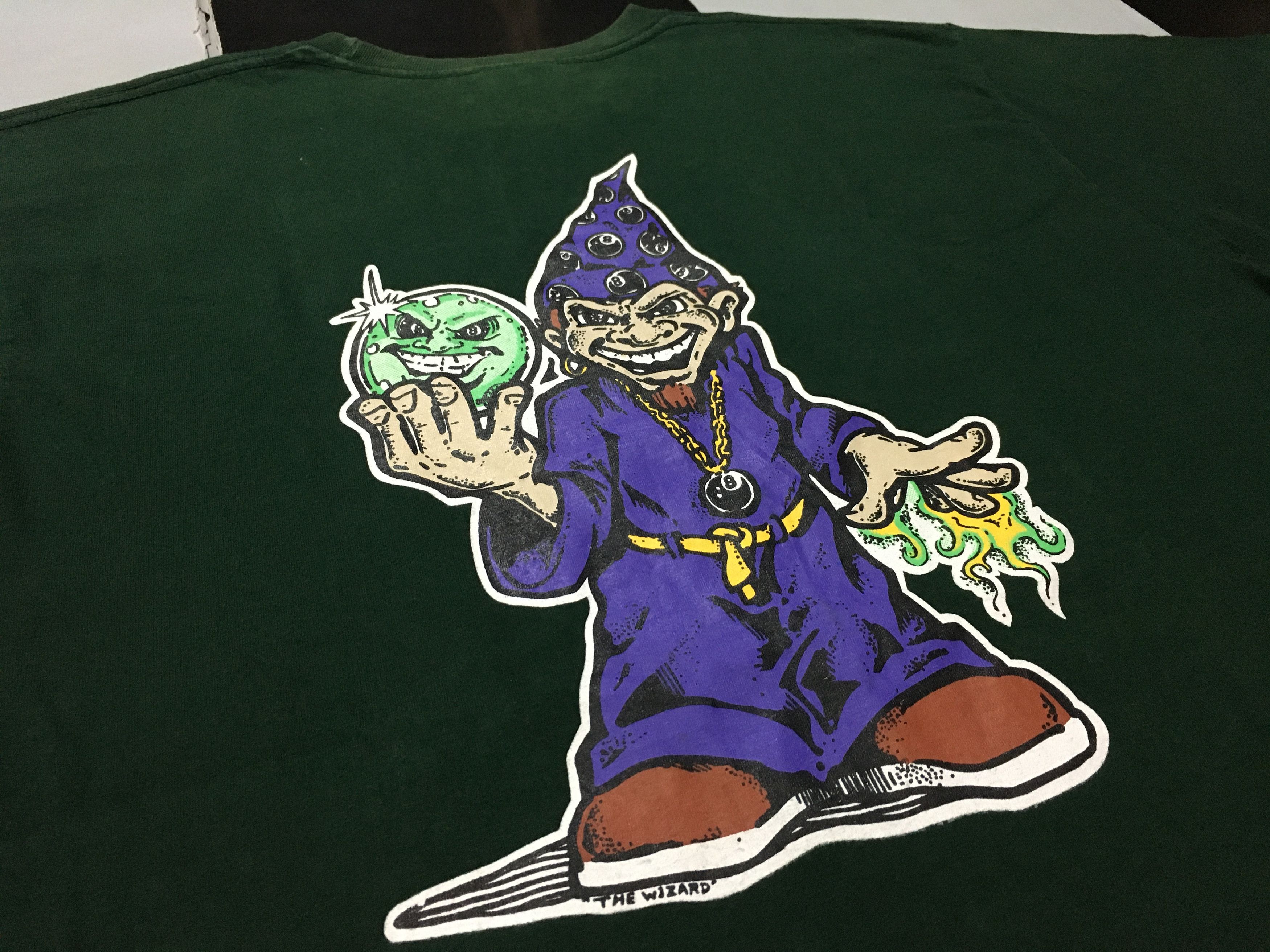 Vintage 🔥 Vintage Blunt Skateboards Shirt 90s The Wizard Size US L / EU 52-54 / 3 - 1 Thumbnail