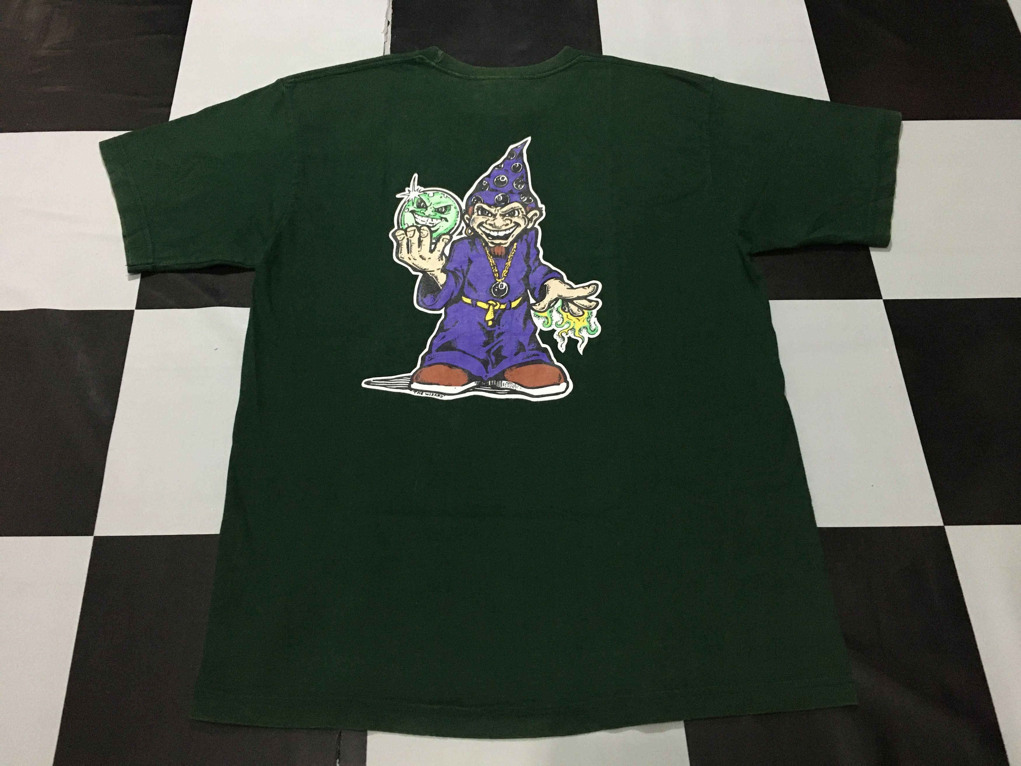 Vintage 🔥 Vintage Blunt Skateboards Shirt 90s The Wizard Size US L / EU 52-54 / 3 - 2 Thumbnail