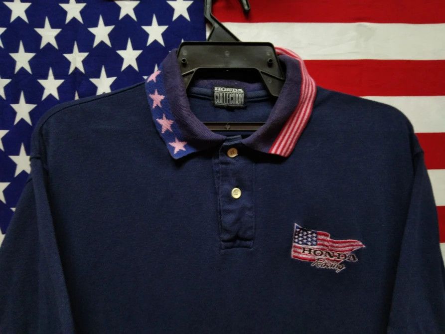 Honda VINTAGE HONDA RACING JAPAN WITH US FLAG DESIGN Size US L / EU 52-54 / 3 - 5 Thumbnail
