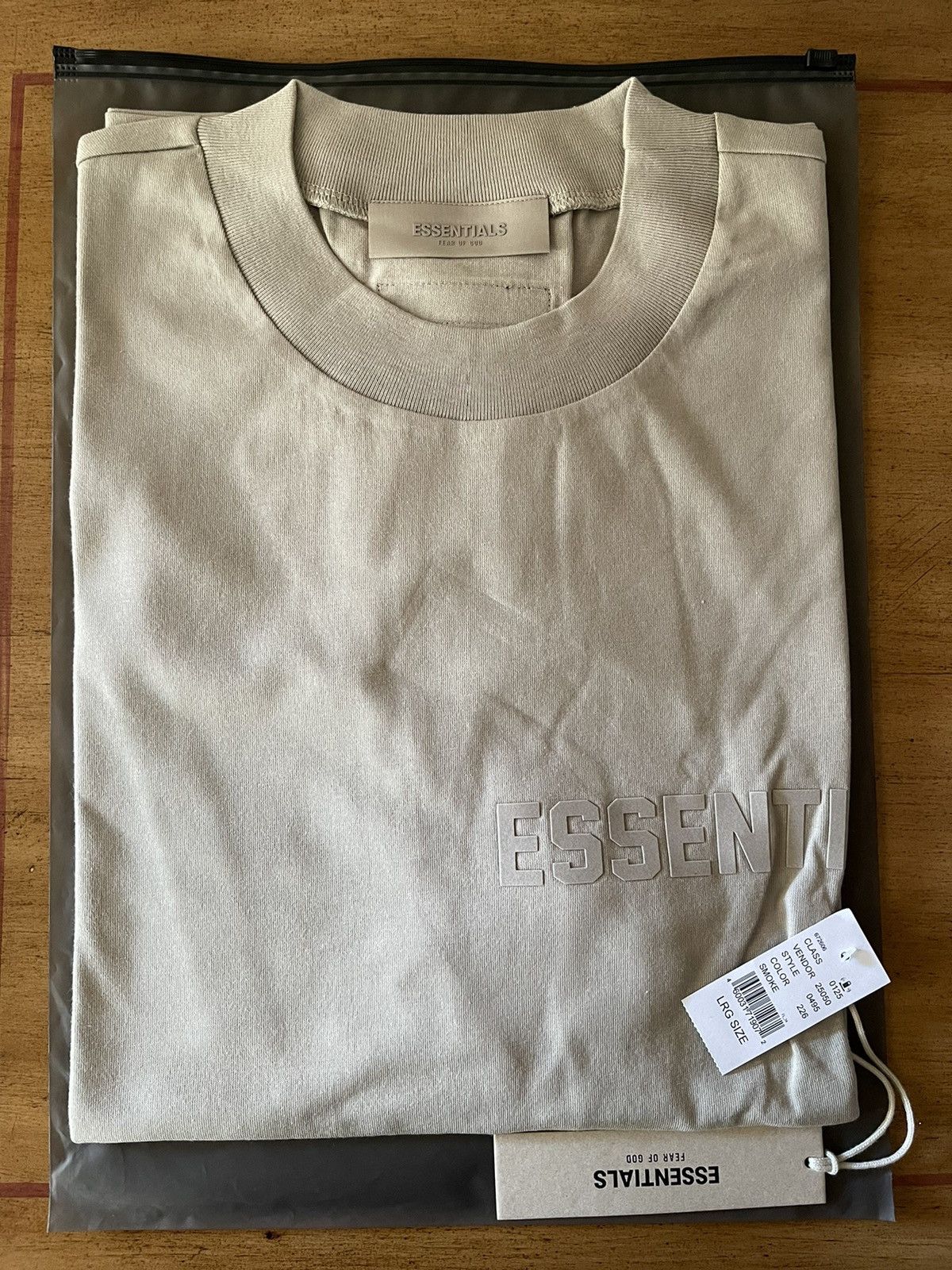 FOG × Fear of God × Pacsun FOG - Essentials Fear Of God SMOKE Jersey T-Shirt Sz (L) Size US L / EU 52-54 / 3 - 1 Thumbnail