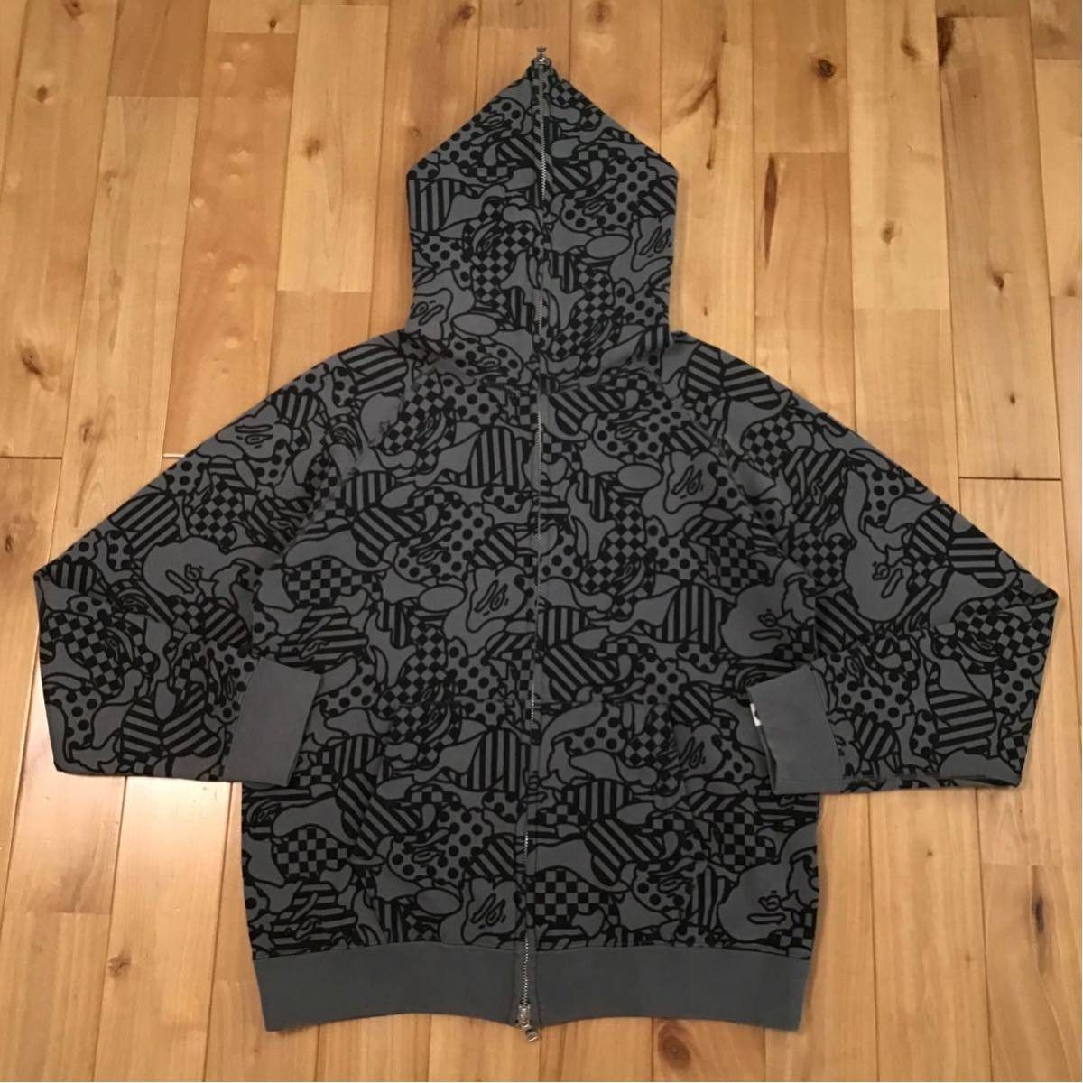 Bape BAPE Cookie camo full zip hoodie gray Size US S / EU 44-46 / 1 - 1 Thumbnail