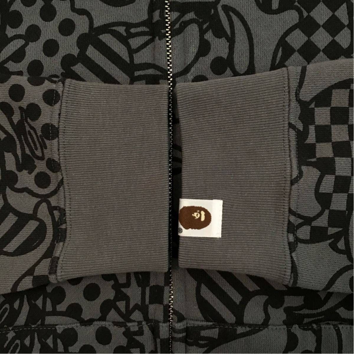 Bape BAPE Cookie camo full zip hoodie gray Size US S / EU 44-46 / 1 - 4 Thumbnail
