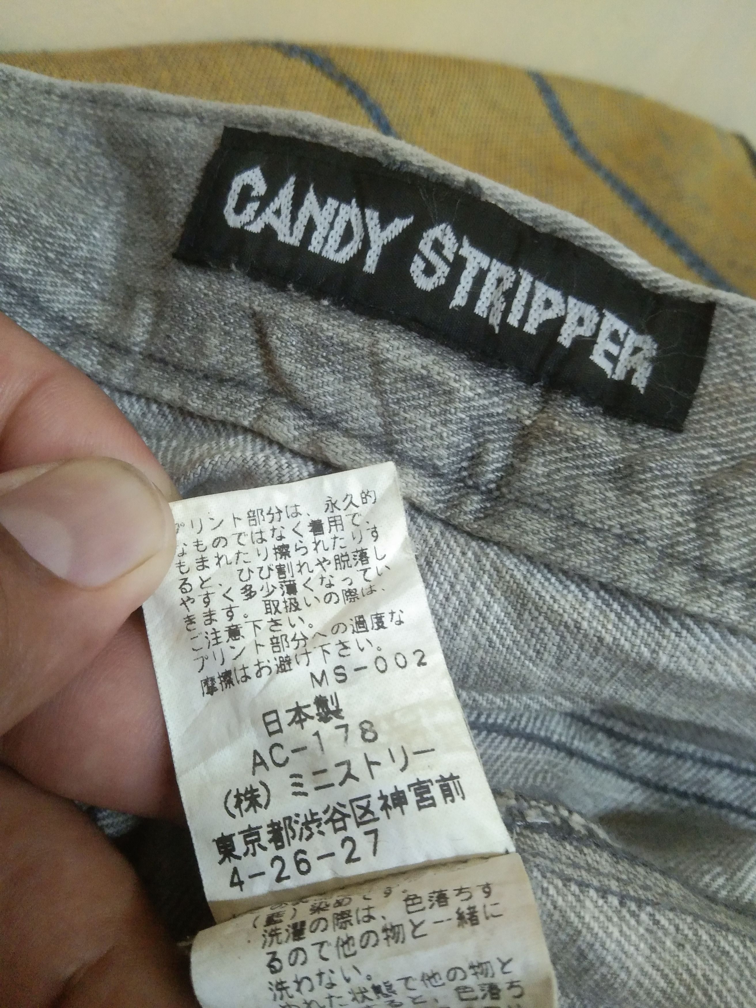 Designer × Japanese Brand 🔥 RARE 🔥CANDY STRIPPER DISTRESSED DENIM Size US 32 / EU 48 - 13 Thumbnail