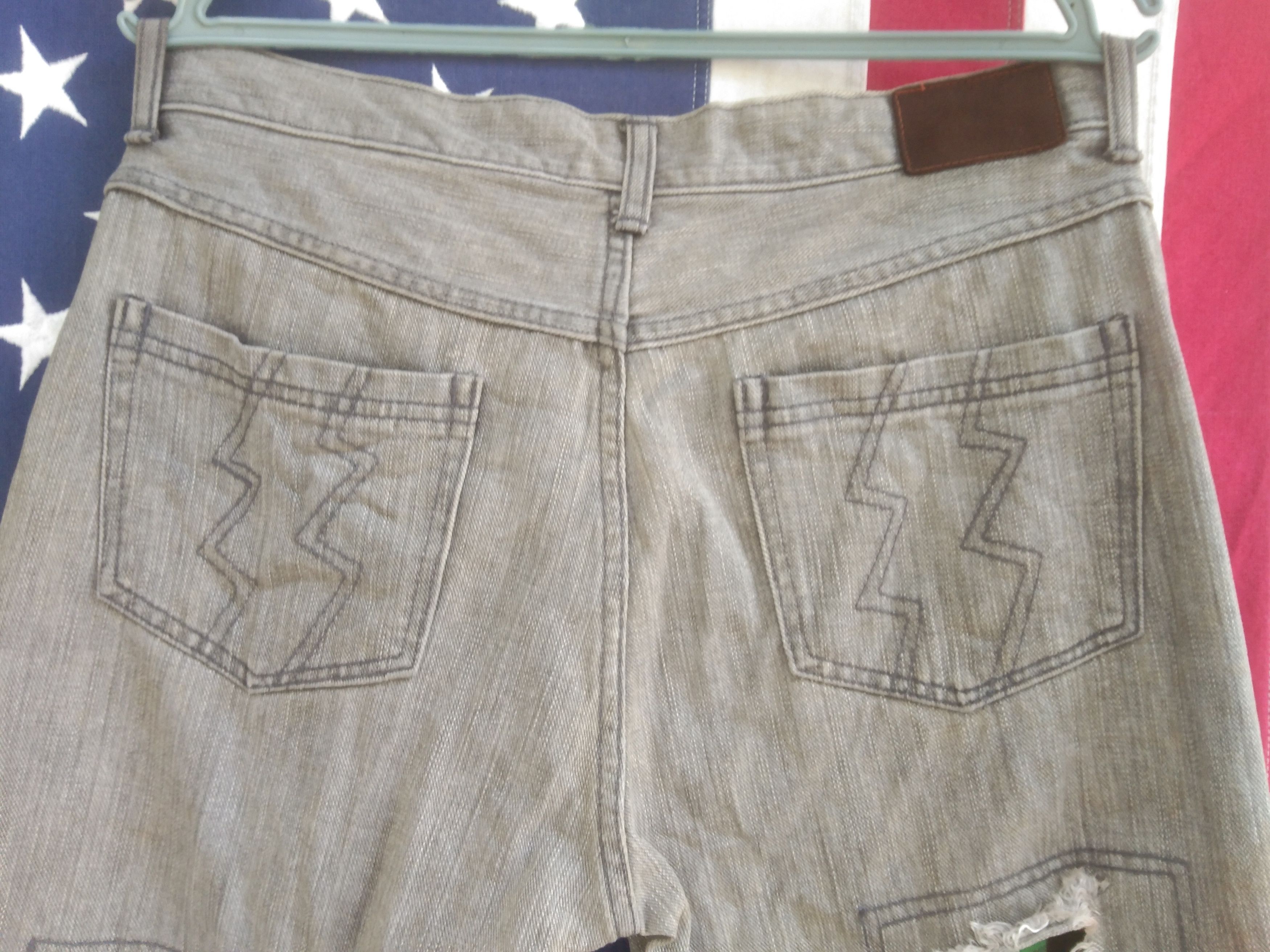 Designer × Japanese Brand 🔥 RARE 🔥CANDY STRIPPER DISTRESSED DENIM Size US 32 / EU 48 - 5 Thumbnail
