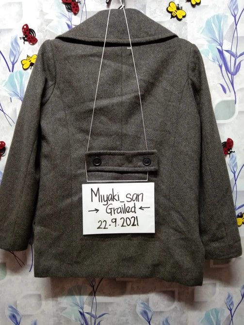 Japanese Brand AZUL BASIC DOUBLE-BREASTED WOOL COAT Size US M / EU 48-50 / 2 - 9 Thumbnail