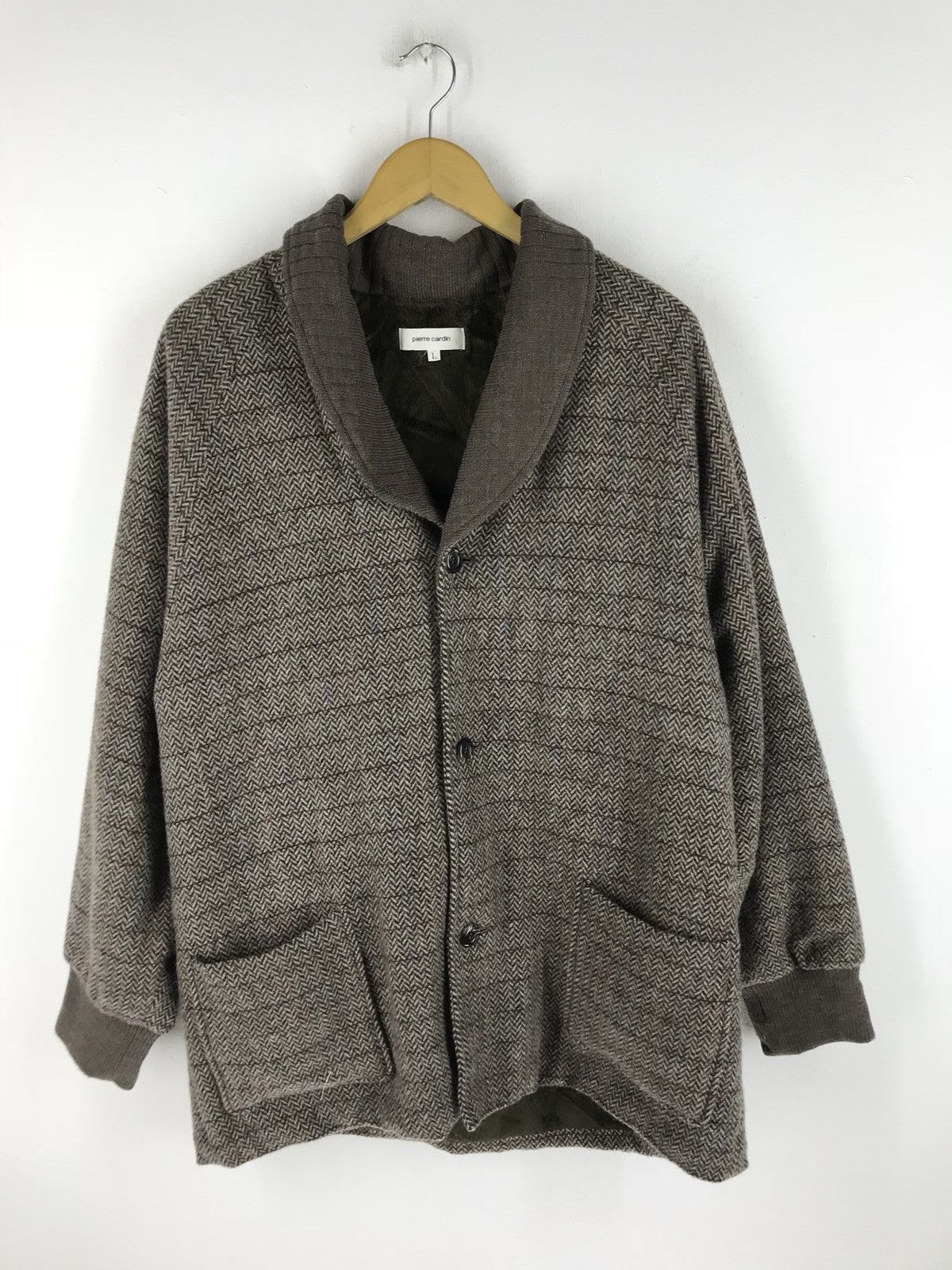 Pierre Cardin 🔥💢 Pierre Cardin Wool Cardigan Fur Lining Classic Design Size US L / EU 52-54 / 3 - 2 Thumbnail