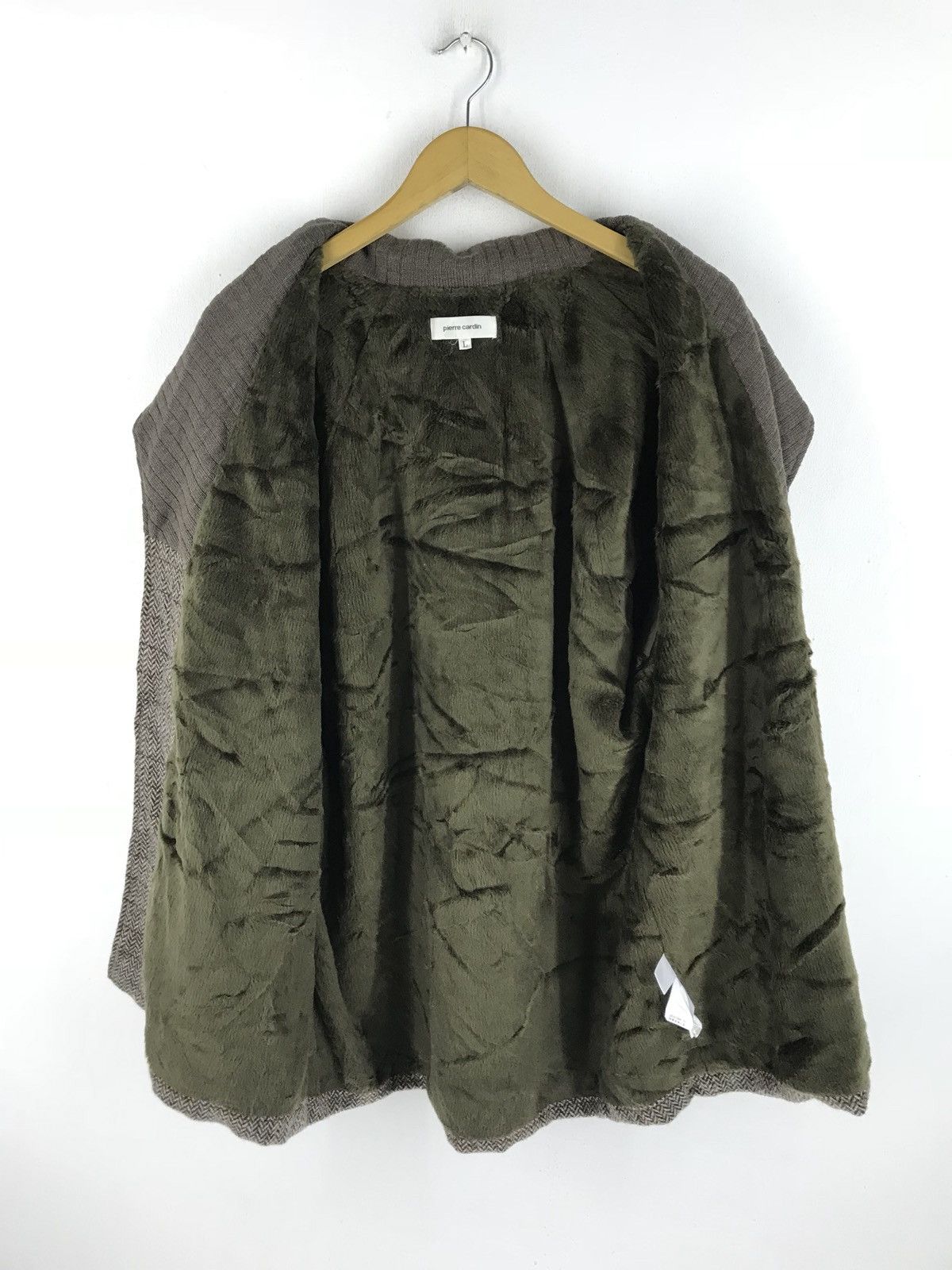 Pierre Cardin 🔥💢 Pierre Cardin Wool Cardigan Fur Lining Classic Design Size US L / EU 52-54 / 3 - 6 Thumbnail