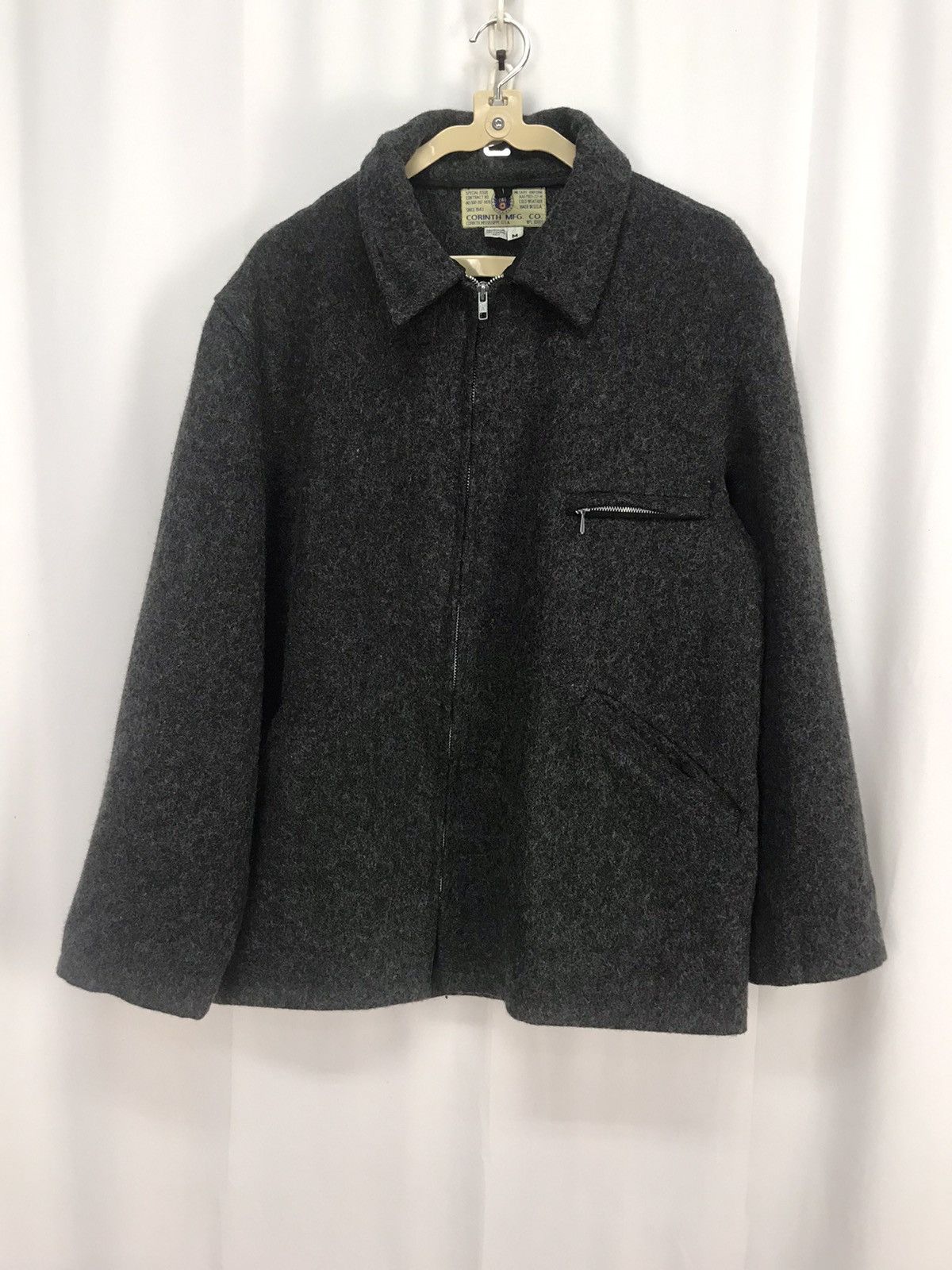 Vintage Vintage special issue military uniform mohair zipper jacket Size US M / EU 48-50 / 2 - 7 Thumbnail
