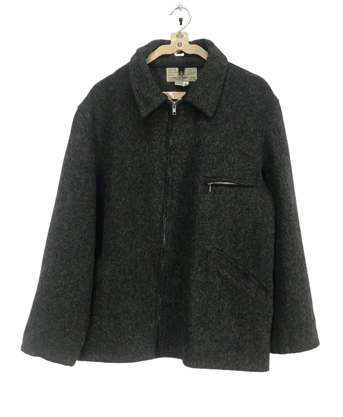 Vintage Vintage special issue military uniform mohair zipper jacket Size US M / EU 48-50 / 2 - 1 Thumbnail