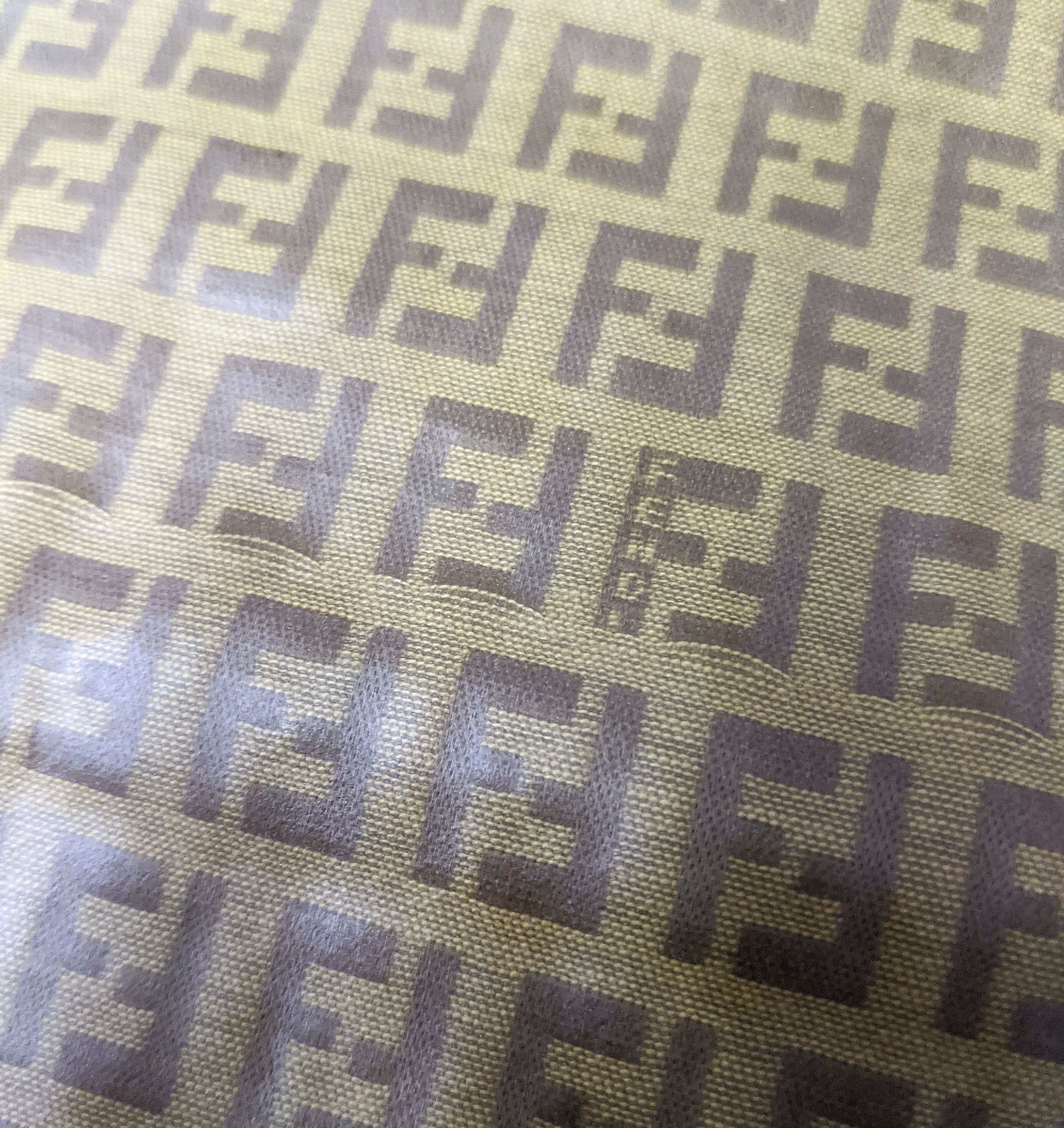 Fendi × Vintage Vintage 70's Fendi Brown Zucchino Crystal Canvas Briefcase Size ONE SIZE - 9 Thumbnail