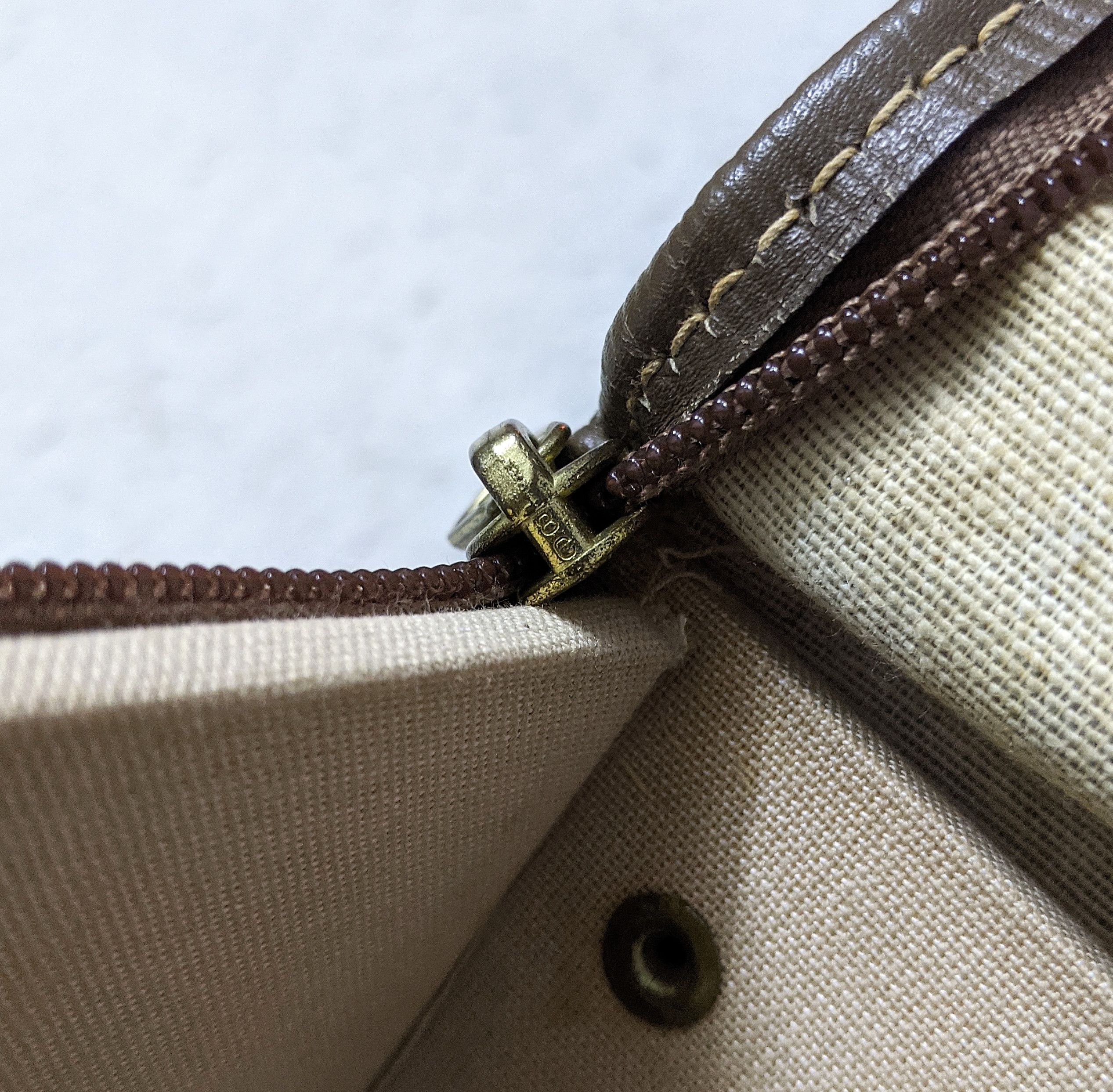 Fendi × Vintage Vintage 70's Fendi Brown Zucchino Crystal Canvas Briefcase Size ONE SIZE - 11 Thumbnail