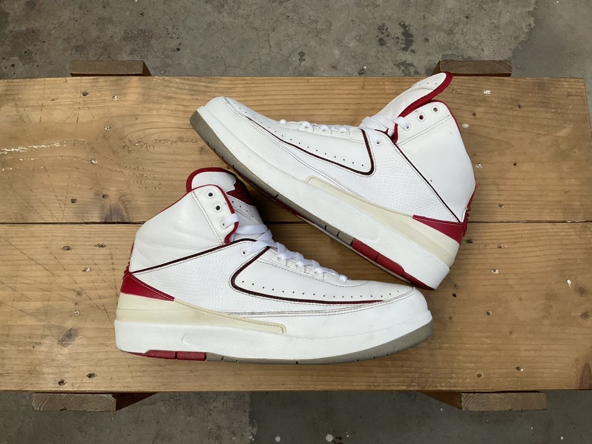 Jordan Brand × Nike 🔥 Rare Nike Air Jordan 2 Retro Chicago Home 2014 Size US 10.5 / EU 43-44 - 21 Thumbnail