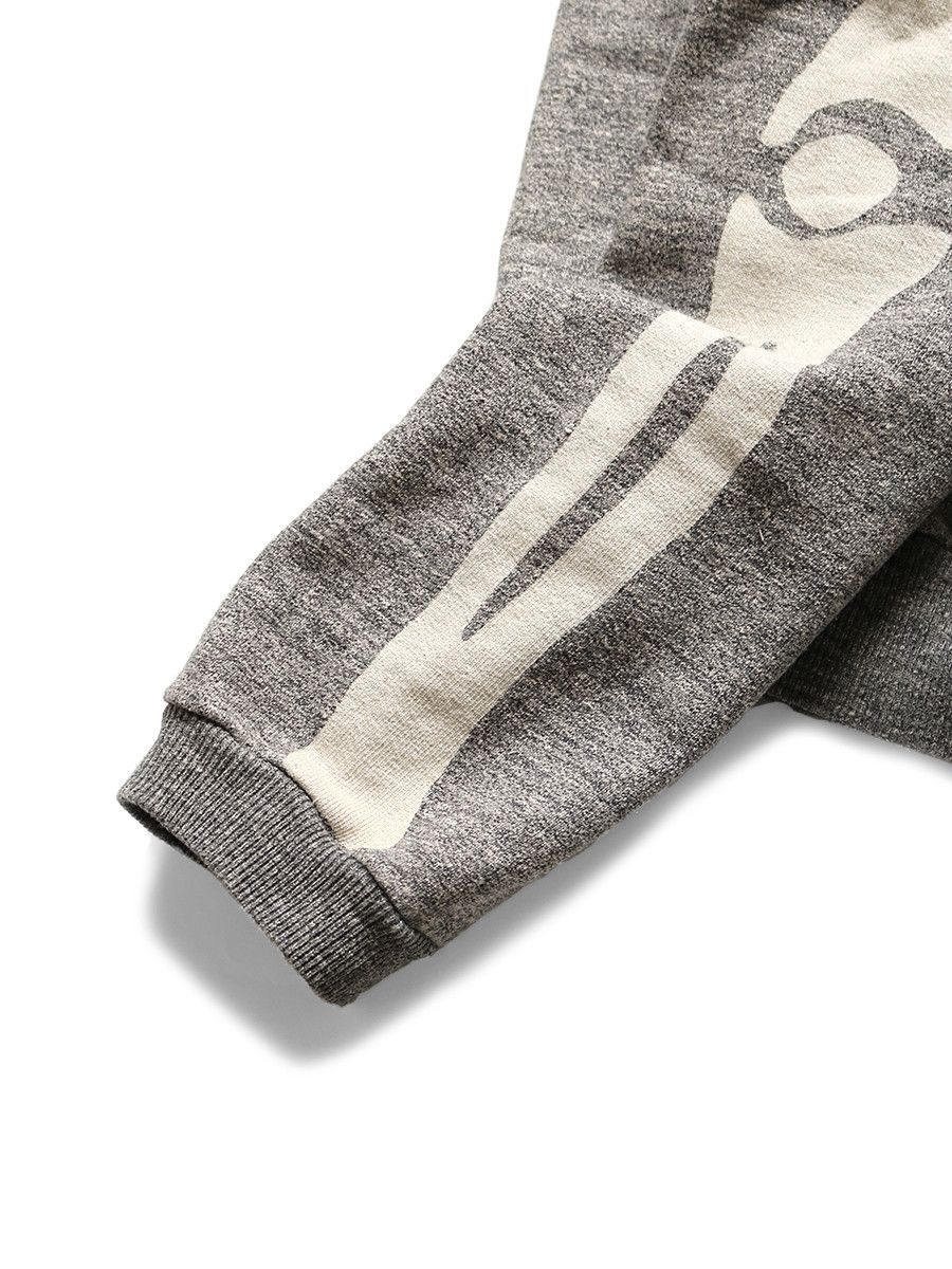 Kapital Kapital Charcoal Heather Fleece Bone Sweatshirt Size US L / EU 52-54 / 3 - 5 Thumbnail