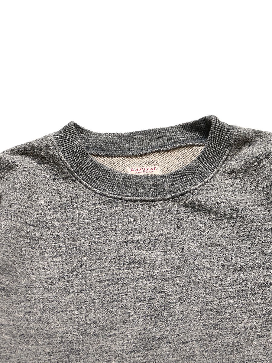 Kapital Kapital Charcoal Heather Fleece Bone Sweatshirt Size US L / EU 52-54 / 3 - 6 Thumbnail