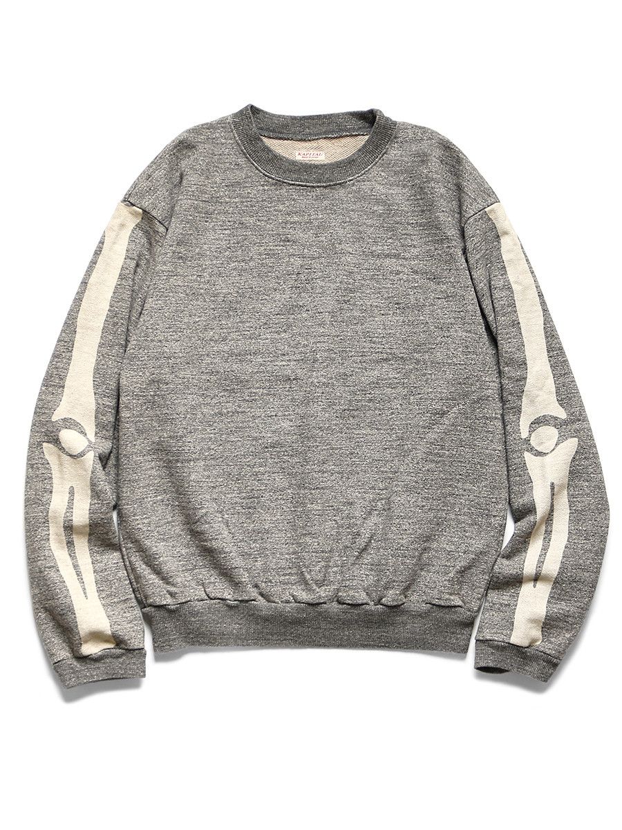 Kapital Kapital Charcoal Heather Fleece Bone Sweatshirt Size US L / EU 52-54 / 3 - 2 Thumbnail