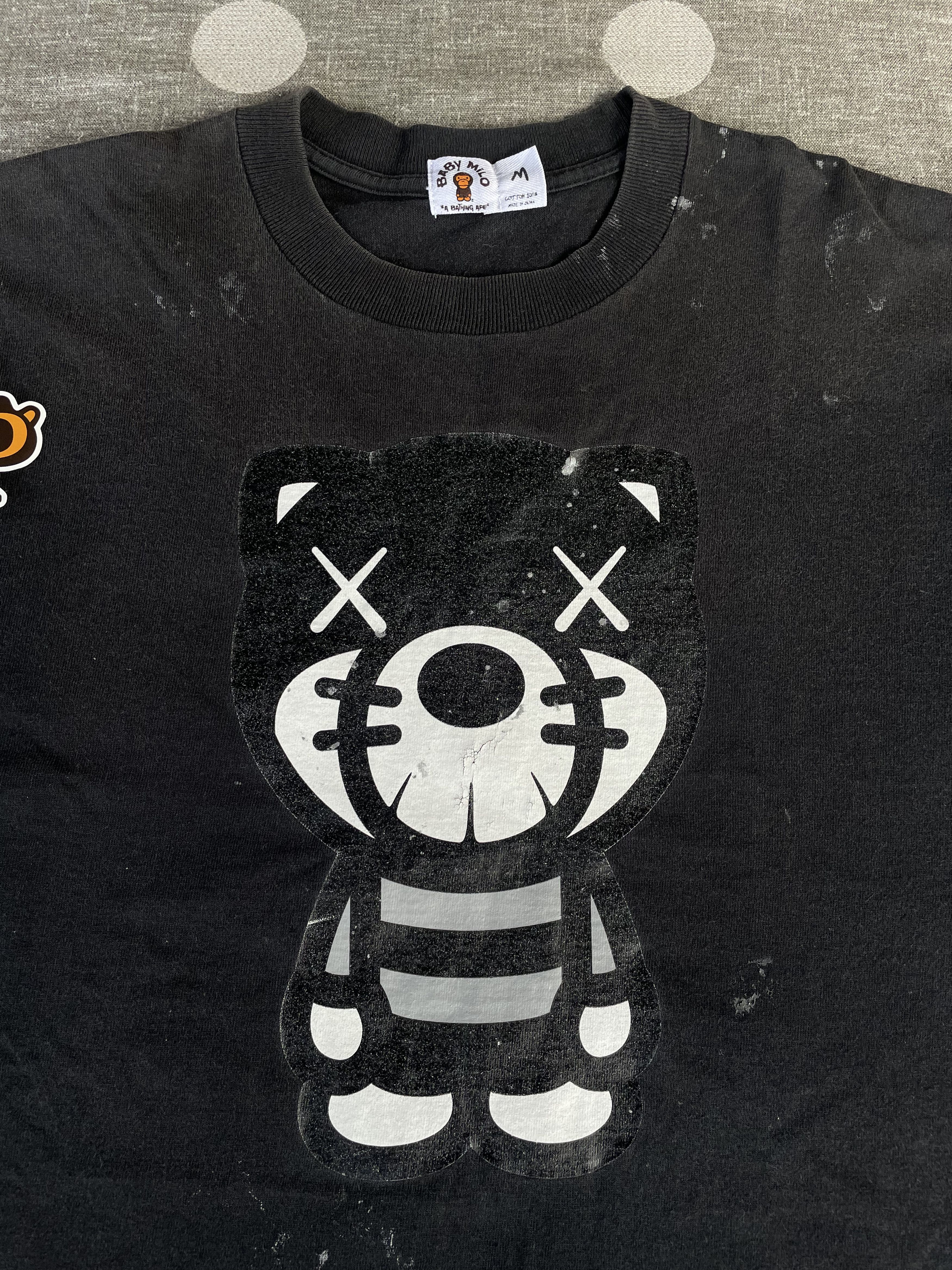 Bape × Kaws Bape x Kaws Baby Milo Cat Tee Size US M / EU 48-50 / 2 - 3 Thumbnail