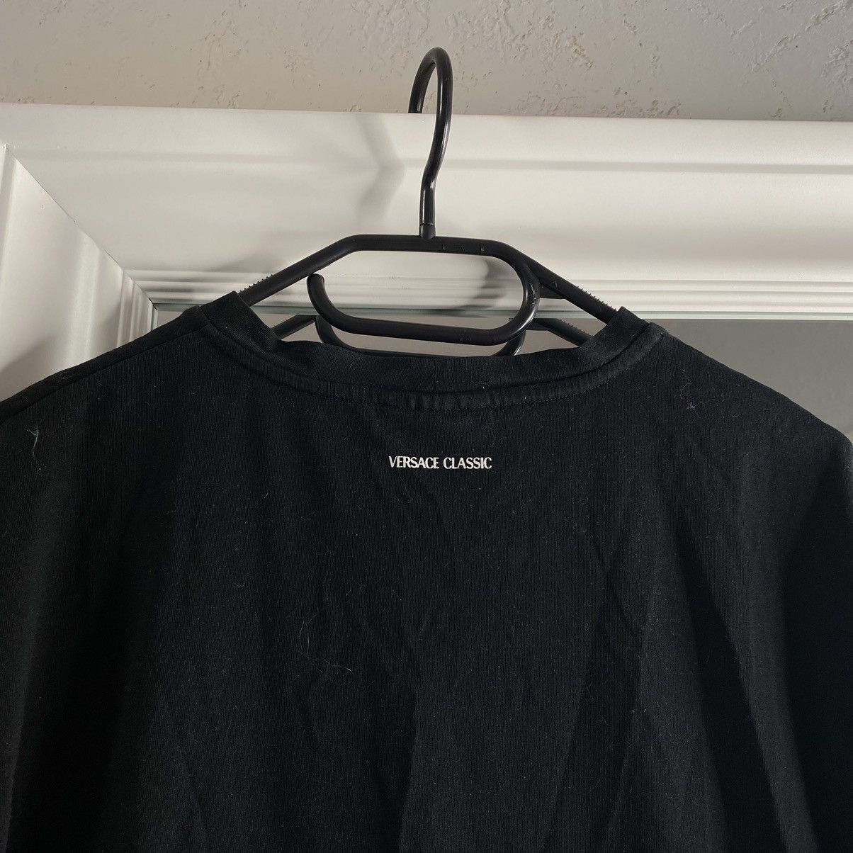 Versace VINTAGE VERSACE MINIMAL BLACK T SHIRT Size US L / EU 52-54 / 3 - 4 Thumbnail