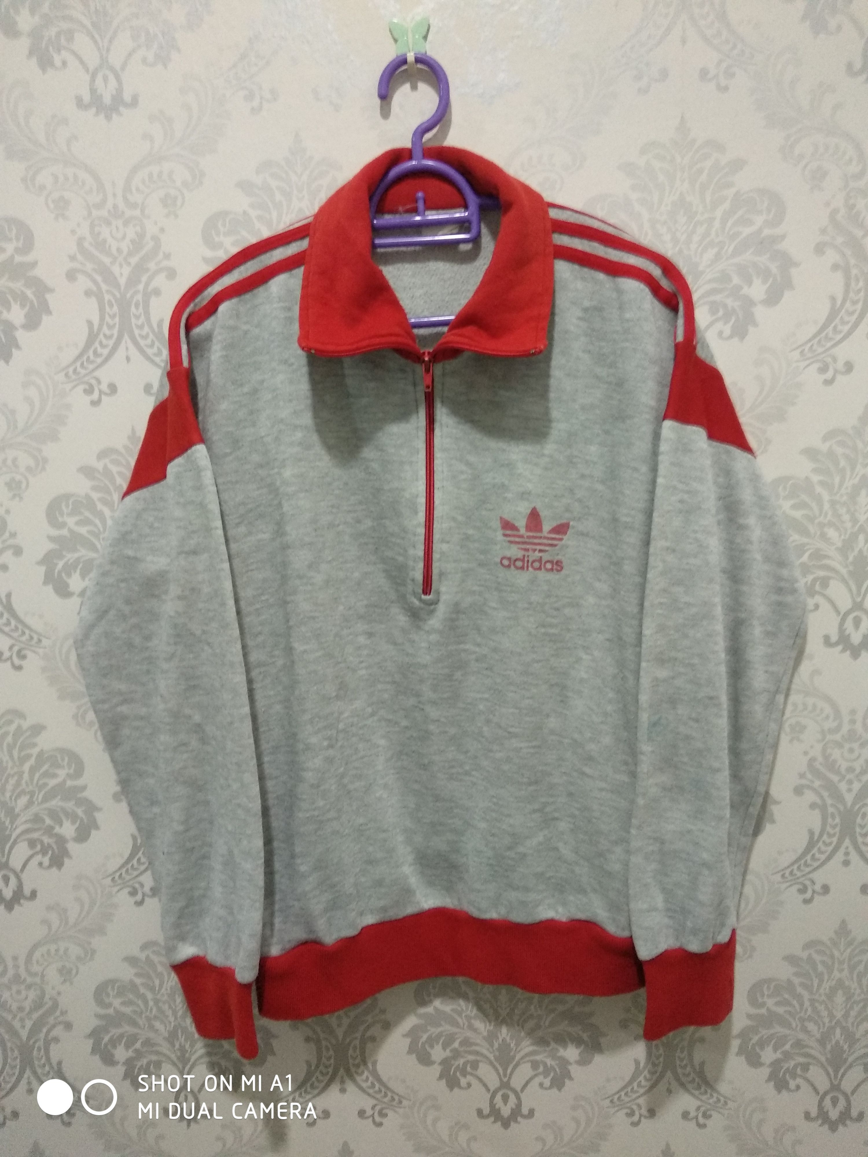 Adidas Vintage Adidas Half Zipper Pullover Sweatshirt Size US M / EU 48-50 / 2 - 1 Thumbnail