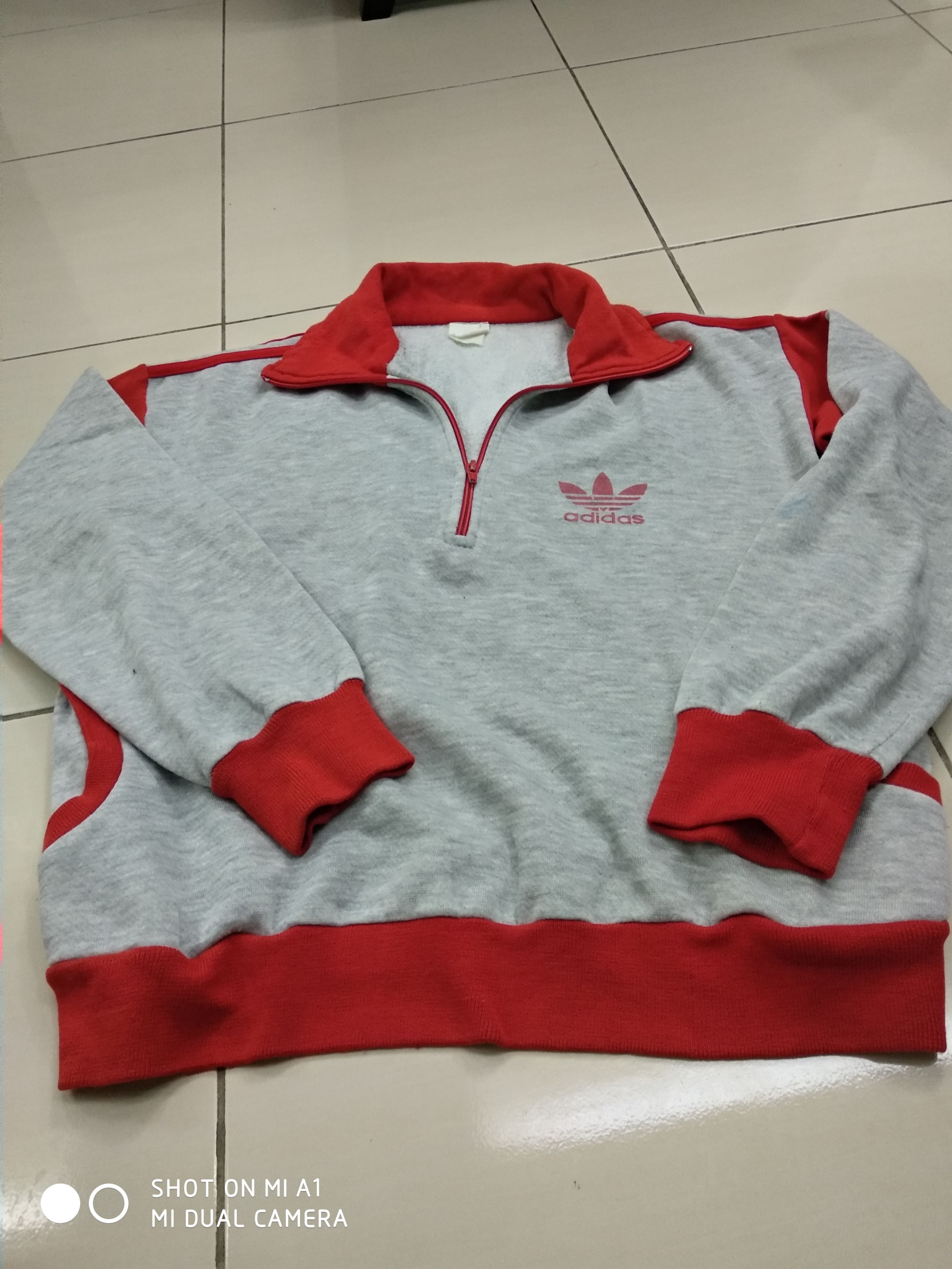 Adidas Vintage Adidas Half Zipper Pullover Sweatshirt Size US M / EU 48-50 / 2 - 2 Thumbnail