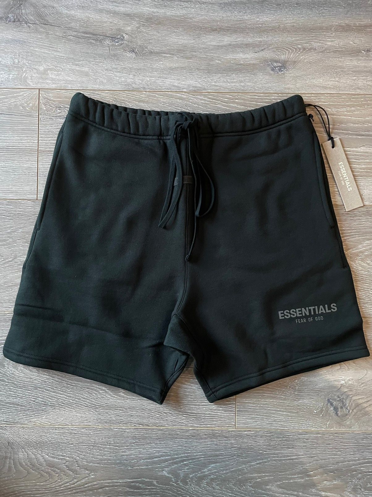 Pre-owned Fear Of God X Vintage Fear Of God Essentials Black Shorts
