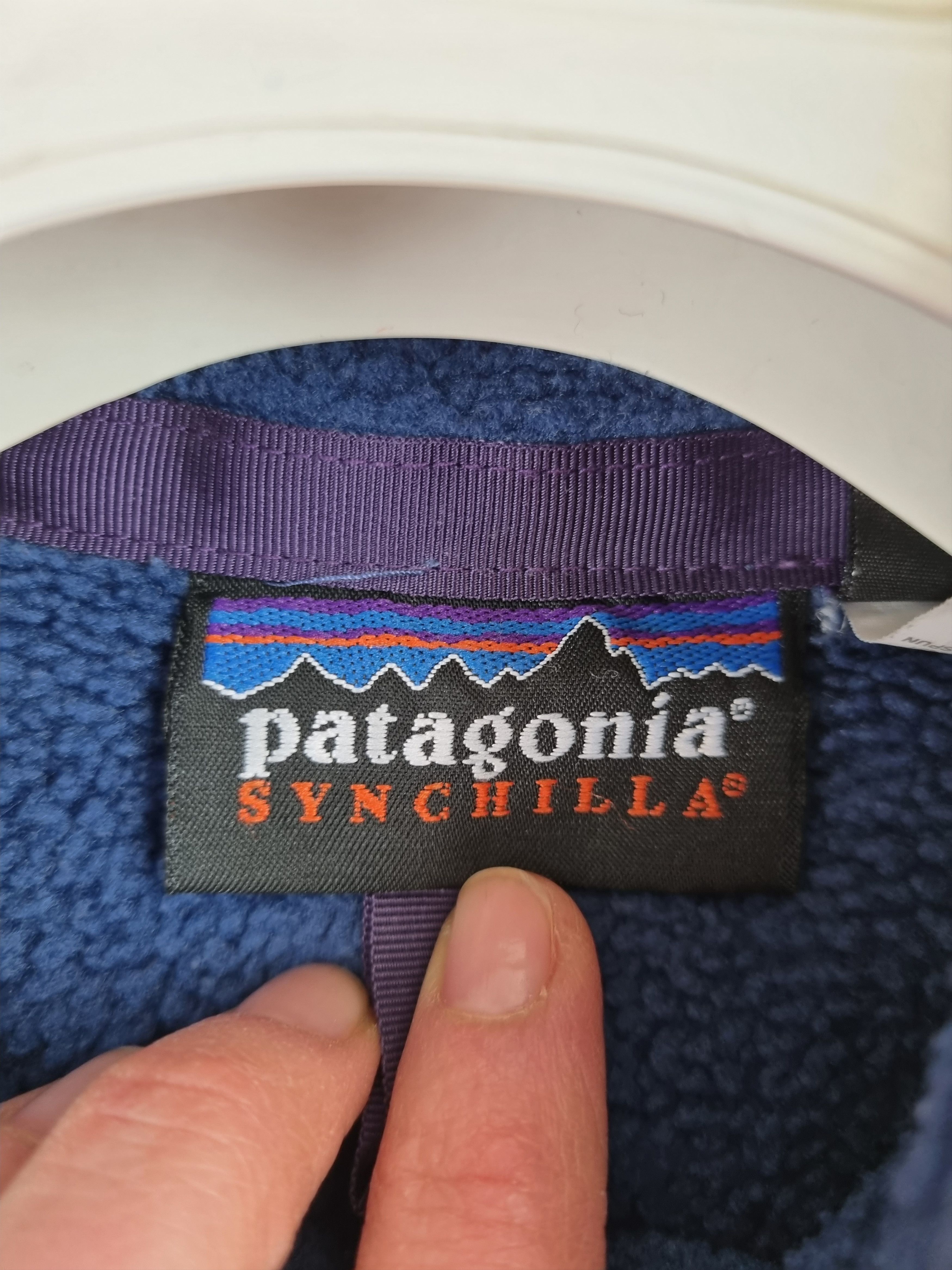 Patagonia × Vintage 90s Vintage Patagonia Synchilla Fleece Deep Pile Zip Jacket Size US S / EU 44-46 / 1 - 7 Thumbnail