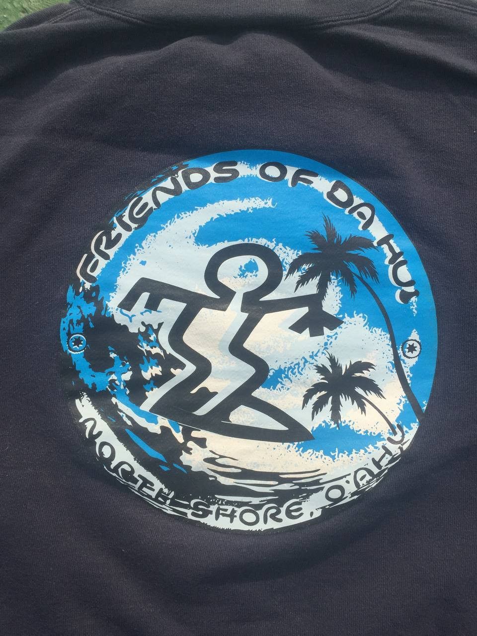 Japanese Brand Vintage Friends of Da Hui Big Graphic Surfing Sweatshirt Size US L / EU 52-54 / 3 - 6 Thumbnail
