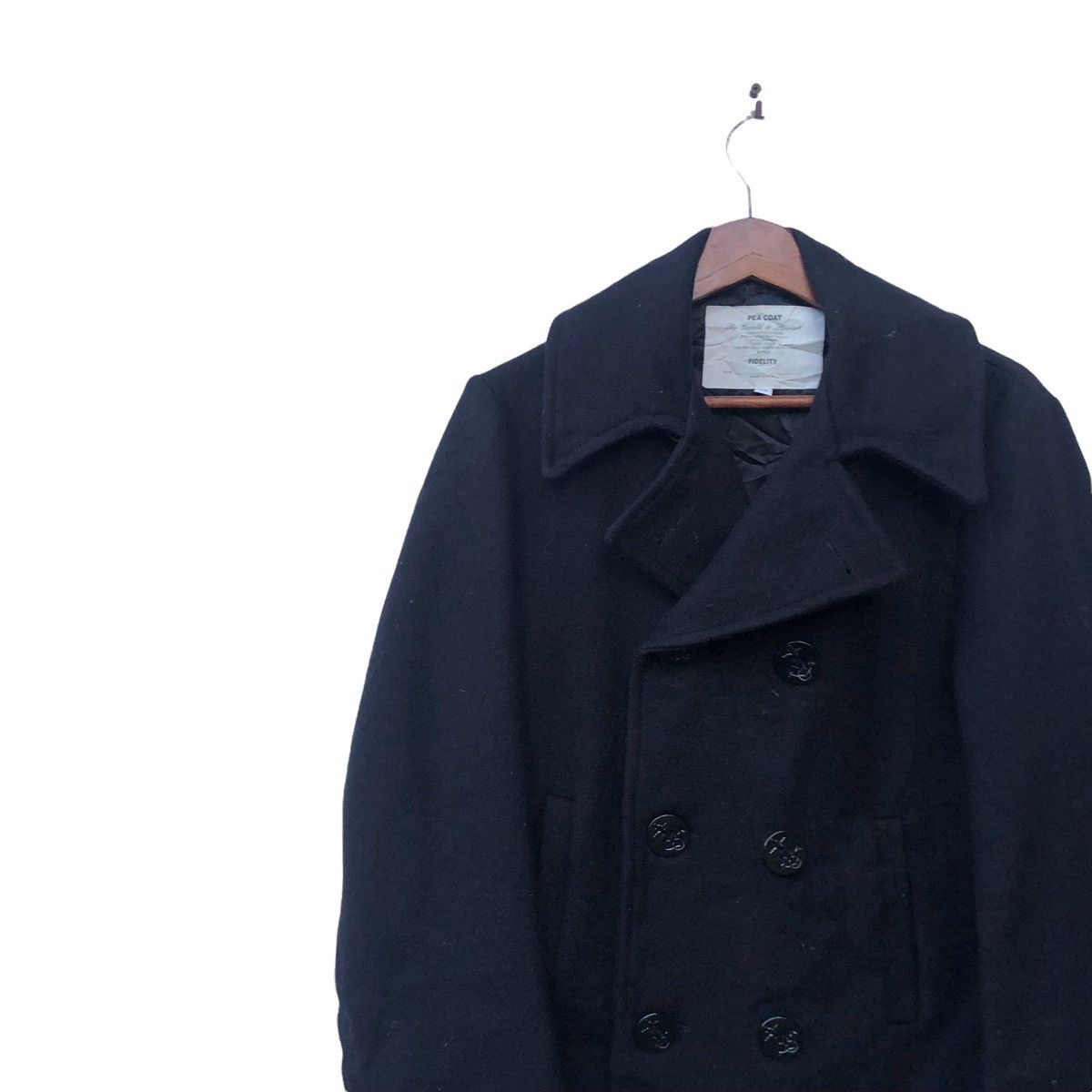Fidelity 🔥FIDELITY DOUBLE BREAST PEA COAT JACKET Size US M / EU 48-50 / 2 - 2 Thumbnail