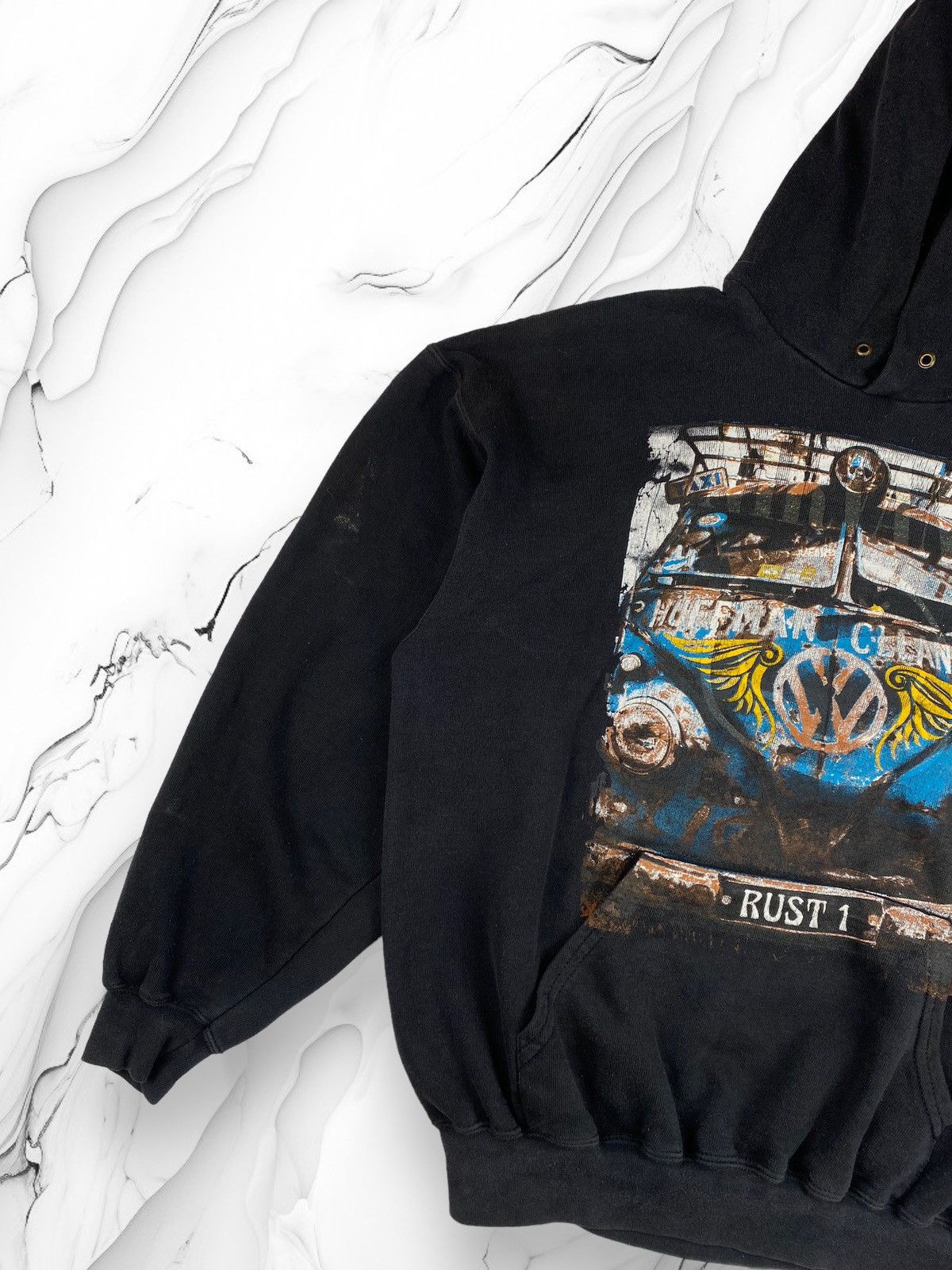 Vintage Mens Vintage Volkswagen Hoodie Size L Size US L / EU 52-54 / 3 - 3 Thumbnail