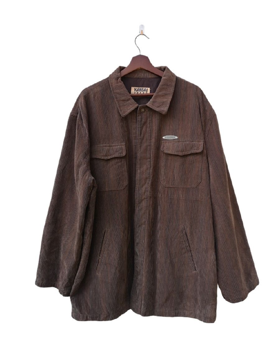 Japanese Brand Japanese Brand Kansai Yamamoto Jeans Corduroy Parkas Jacket Size US XL / EU 56 / 4 - 1 Thumbnail