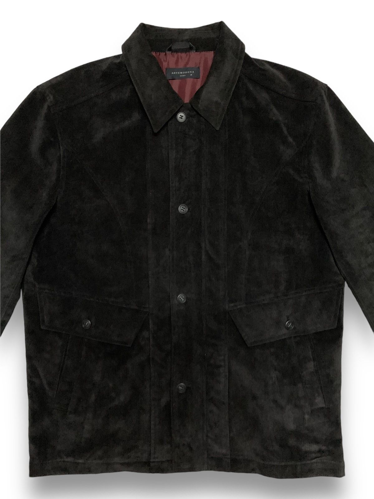 Japanese Brand Vintage Japanese Brand Artemodena Faux Suede Chore Jacket Size US L / EU 52-54 / 3 - 4 Thumbnail