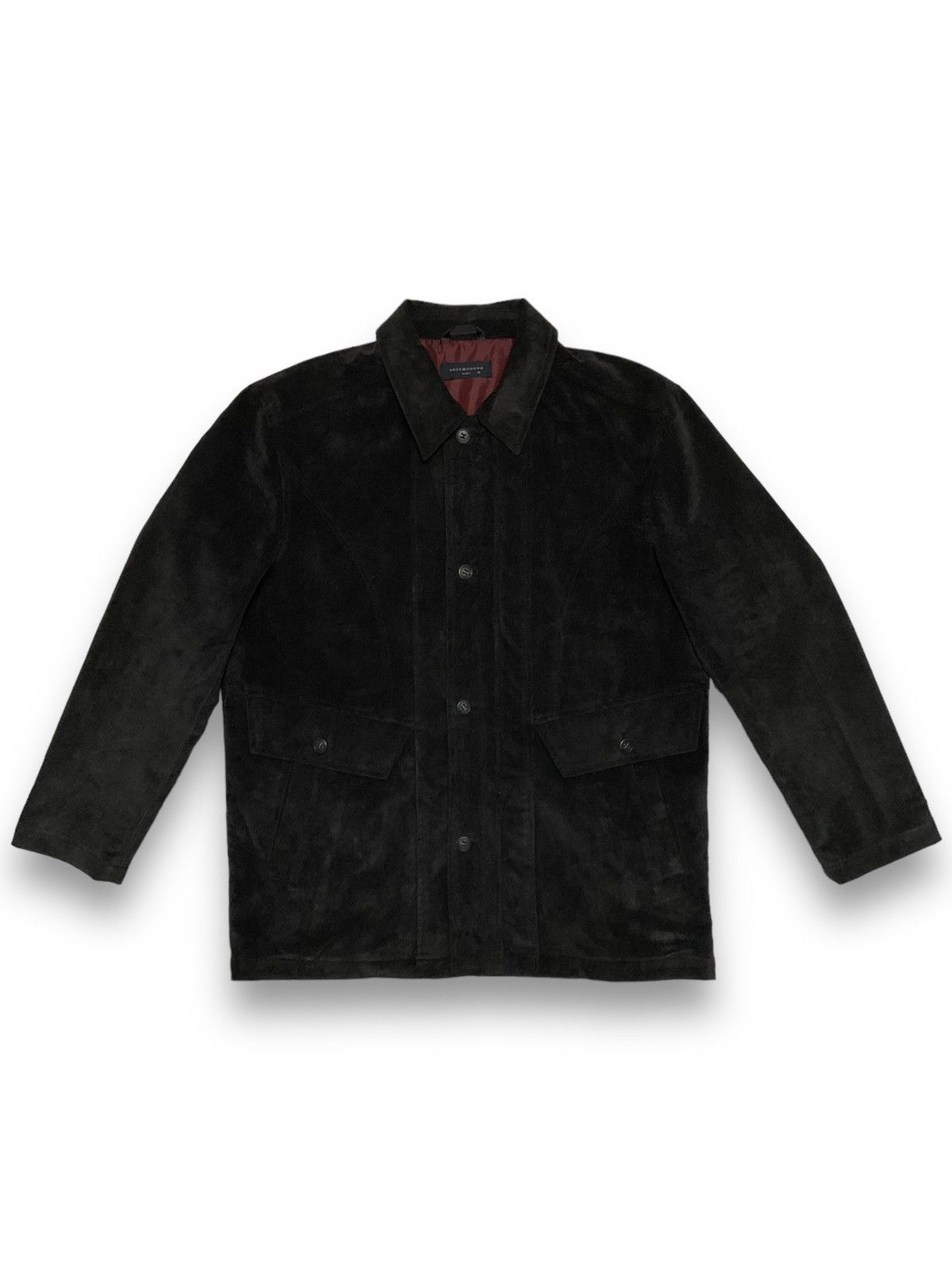 Japanese Brand Vintage Japanese Brand Artemodena Faux Suede Chore Jacket Size US L / EU 52-54 / 3 - 1 Thumbnail