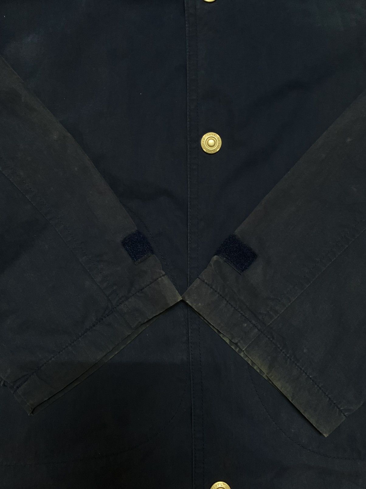 Japanese Brand Vintage Narcissus Navy Canvas Snap Button Hooded Jacket Size US M / EU 48-50 / 2 - 11 Thumbnail