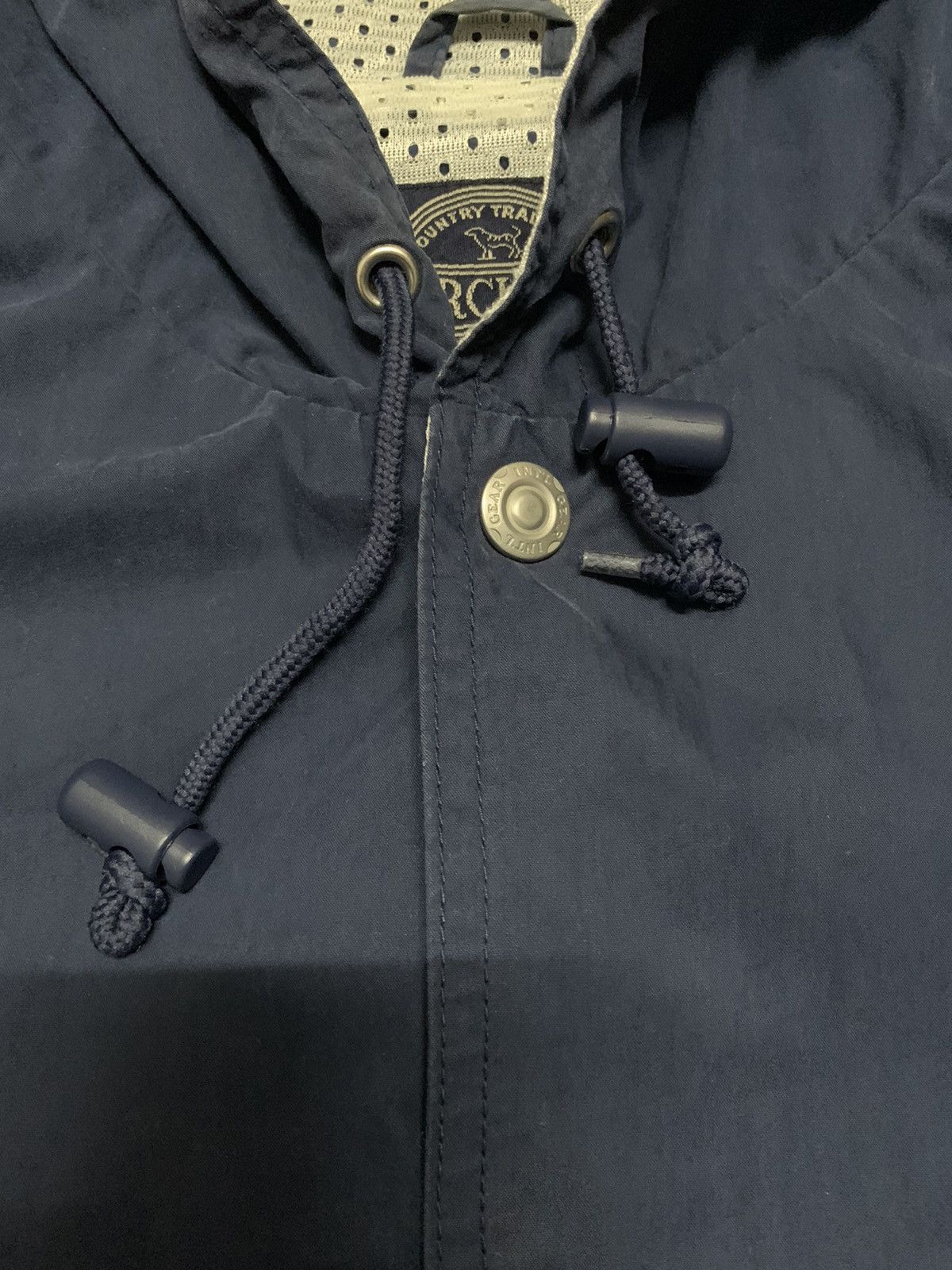 Japanese Brand Vintage Narcissus Navy Canvas Snap Button Hooded Jacket Size US M / EU 48-50 / 2 - 7 Thumbnail