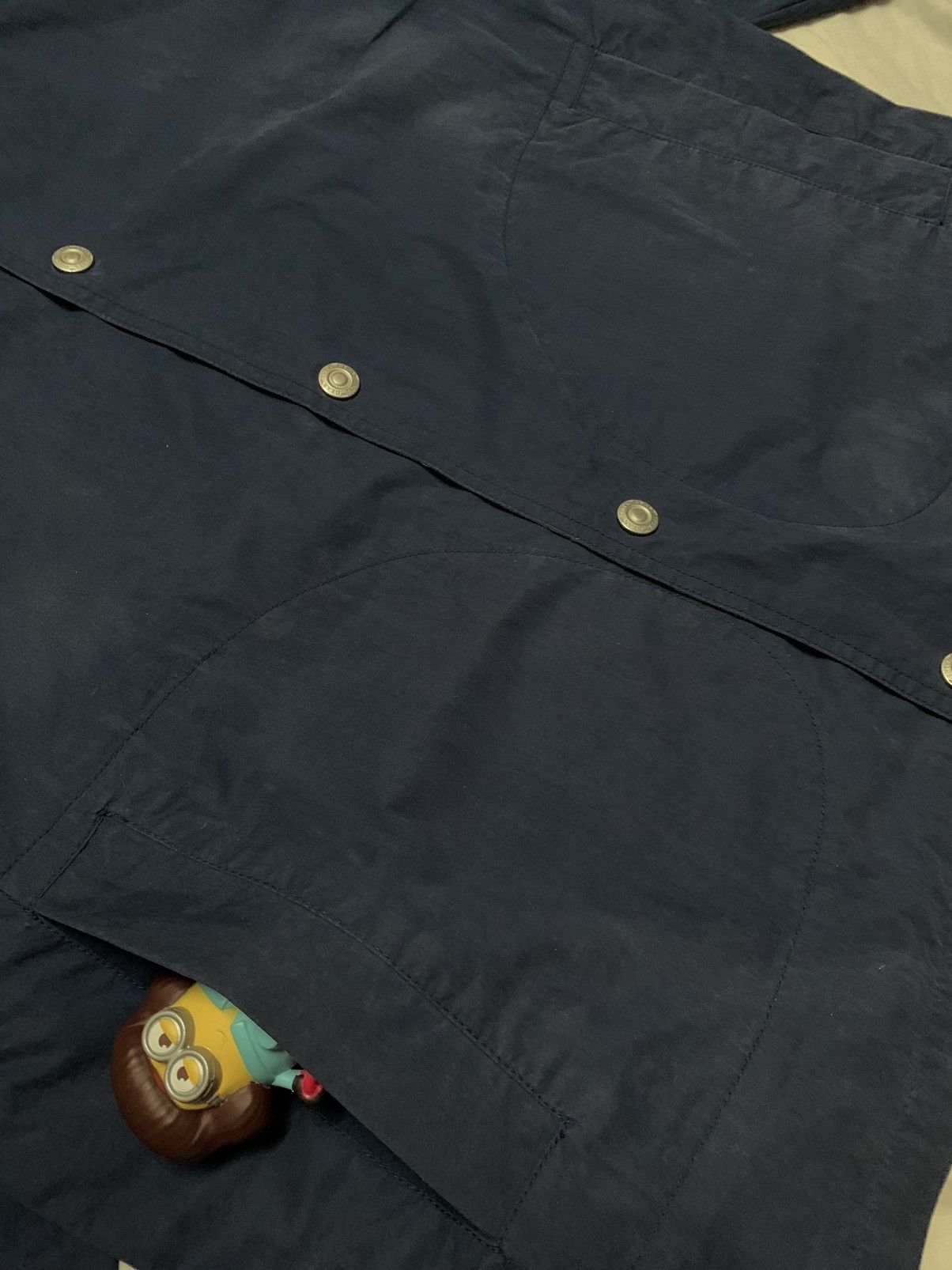 Japanese Brand Vintage Narcissus Navy Canvas Snap Button Hooded Jacket Size US M / EU 48-50 / 2 - 9 Thumbnail