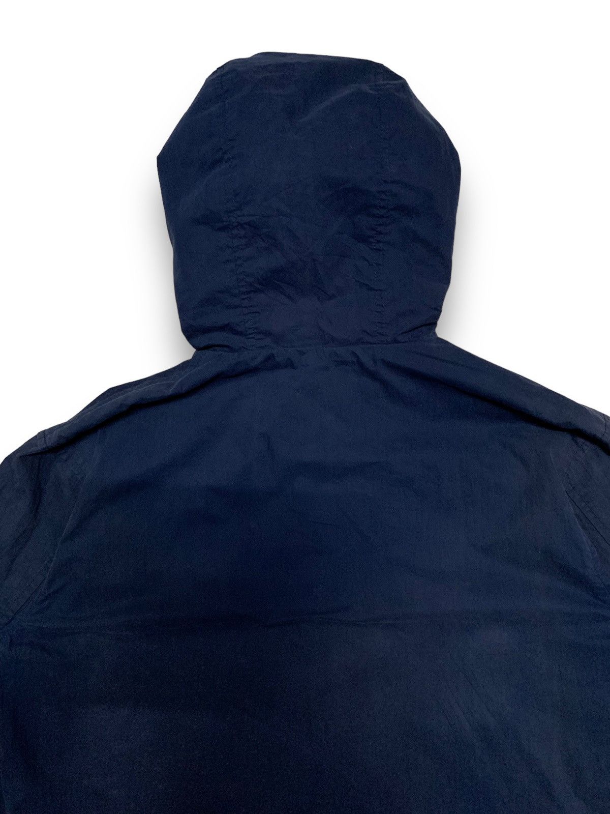 Japanese Brand Vintage Narcissus Navy Canvas Snap Button Hooded Jacket Size US M / EU 48-50 / 2 - 14 Thumbnail