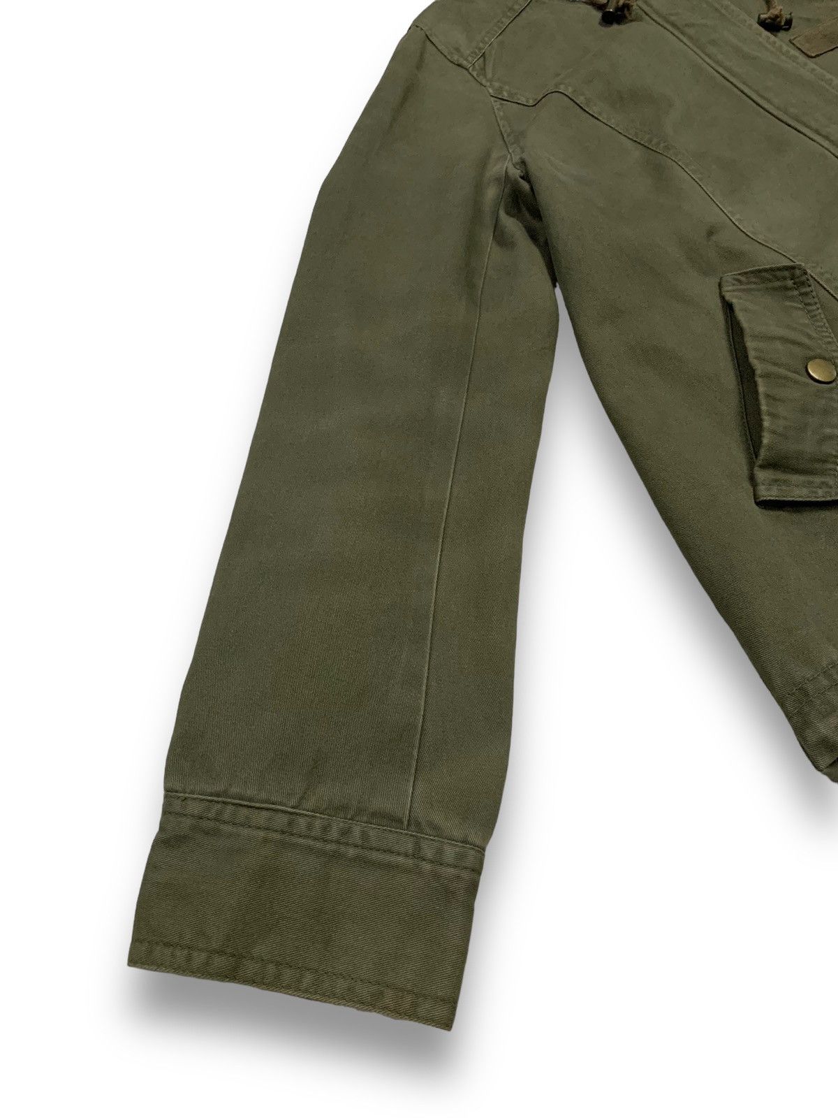 Japanese Brand Japanese Brand Archives Flare Hem Military Hooded Jacket Size M / US 6-8 / IT 42-44 - 12 Thumbnail