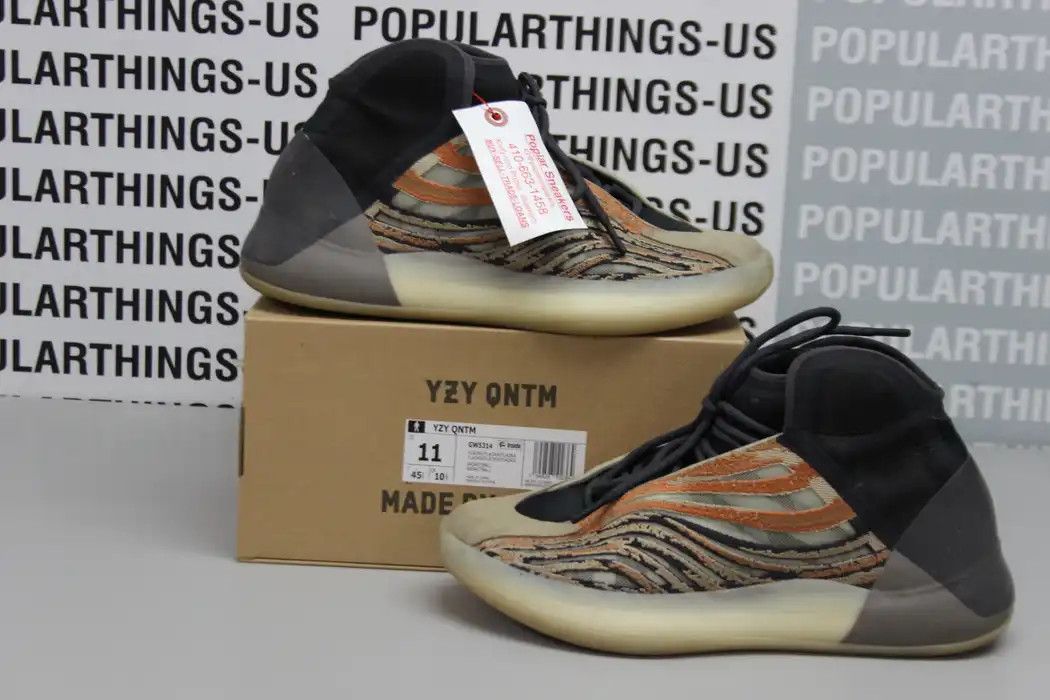 yeezy qntm flash orange resell