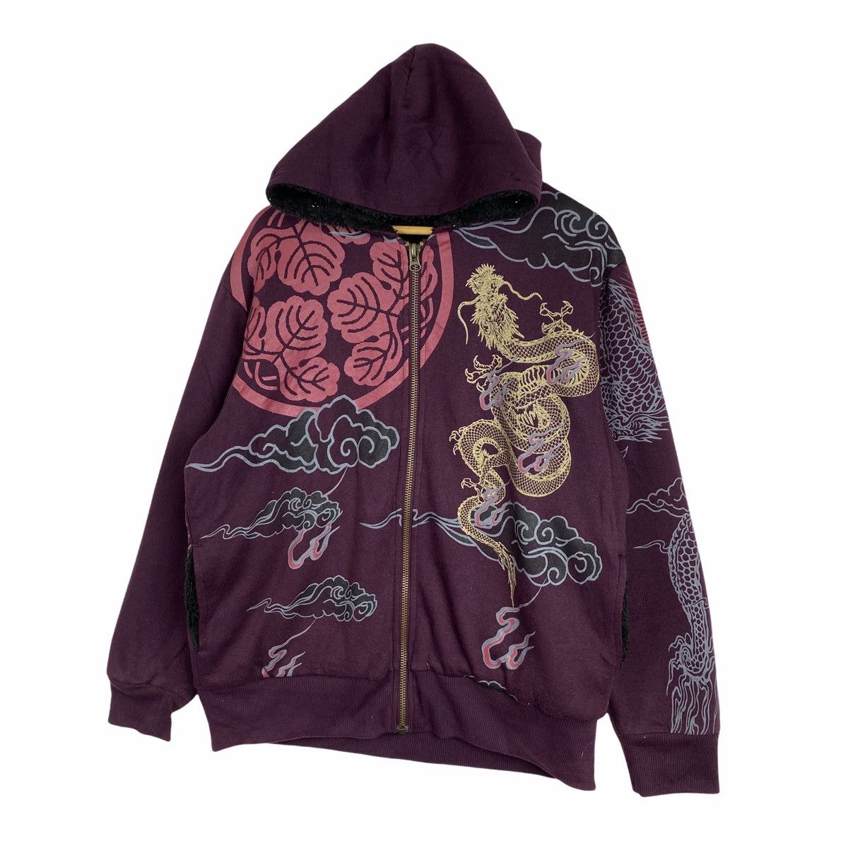 Japanese Brand × Vintage VINTAGE BULLET NOISE SUKAJAN DRAGON HOODIE SWEATER Size US L / EU 52-54 / 3 - 4 Thumbnail