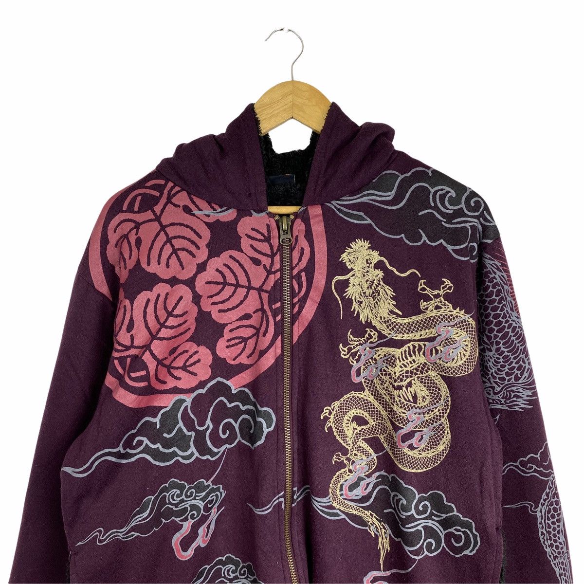 Japanese Brand × Vintage VINTAGE BULLET NOISE SUKAJAN DRAGON HOODIE SWEATER Size US L / EU 52-54 / 3 - 6 Thumbnail
