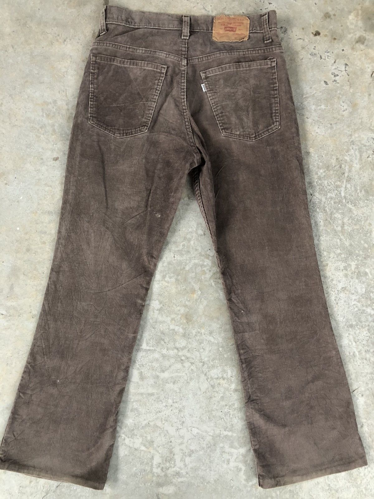 If Six Was Nine Vintage 80’s Levi’s Corduroy Flared Jeans 517 Size US 31 - 3 Thumbnail